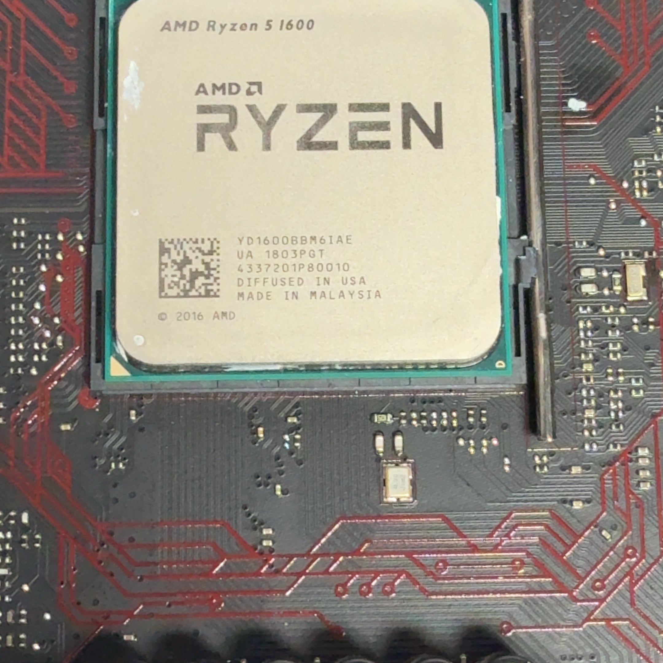 MSI B350M Gaming Pro Motherboard w/ AMD Ryzen 5 1600 3.2GHz CPU
