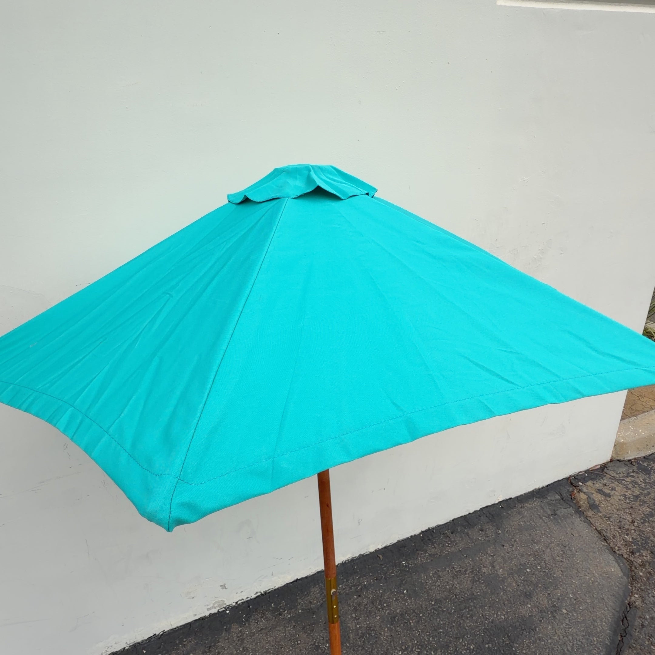 Turquoise umbrella