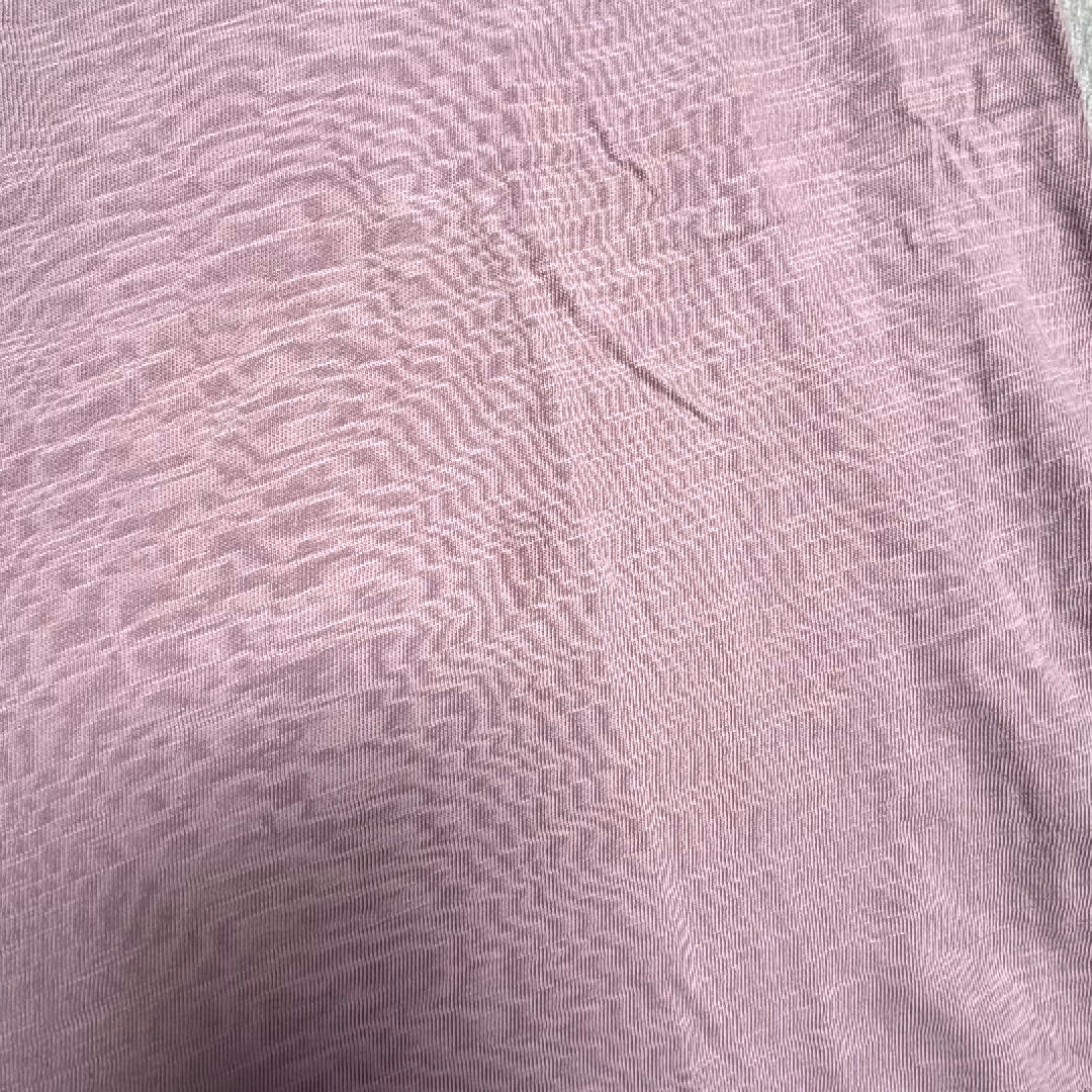 Rag & Bone Slub Cotton Short Sleeve Tee Mauve Lavender XL