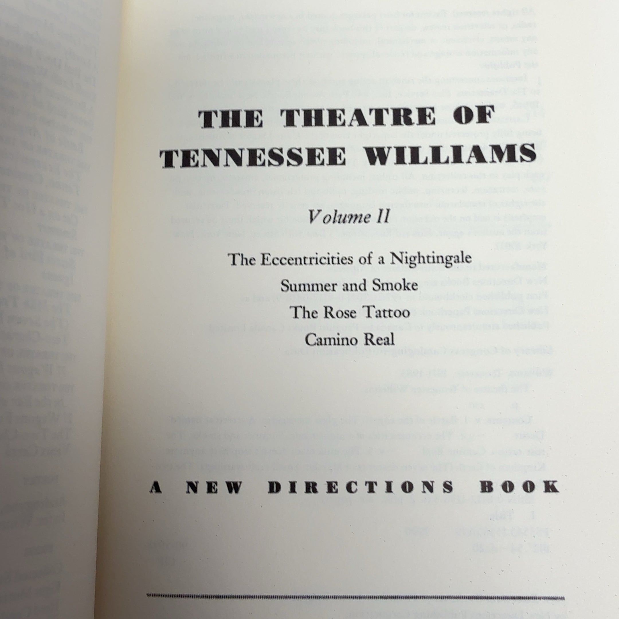 The Theatre of Tennessee Williams Volumes 1-7 Hardcover Set New Directions Plays