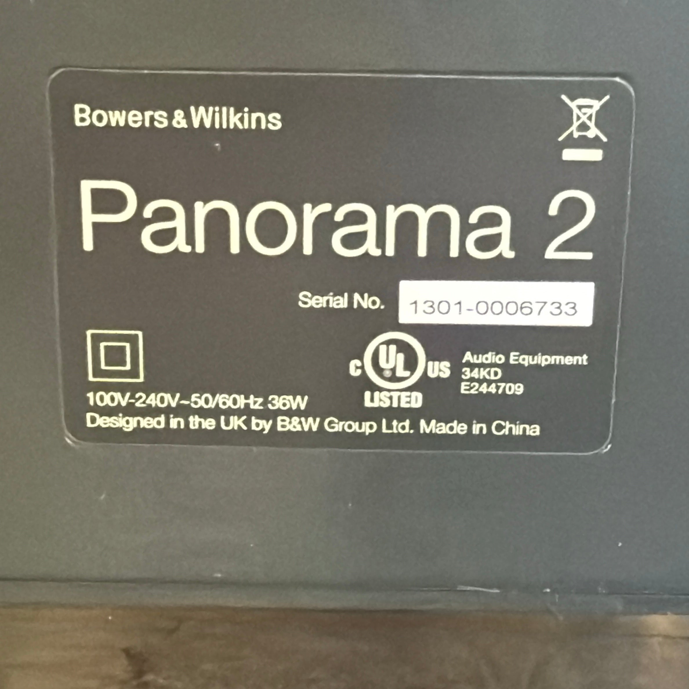 Bowers & Wilkins Panorama 2 Sound Bar