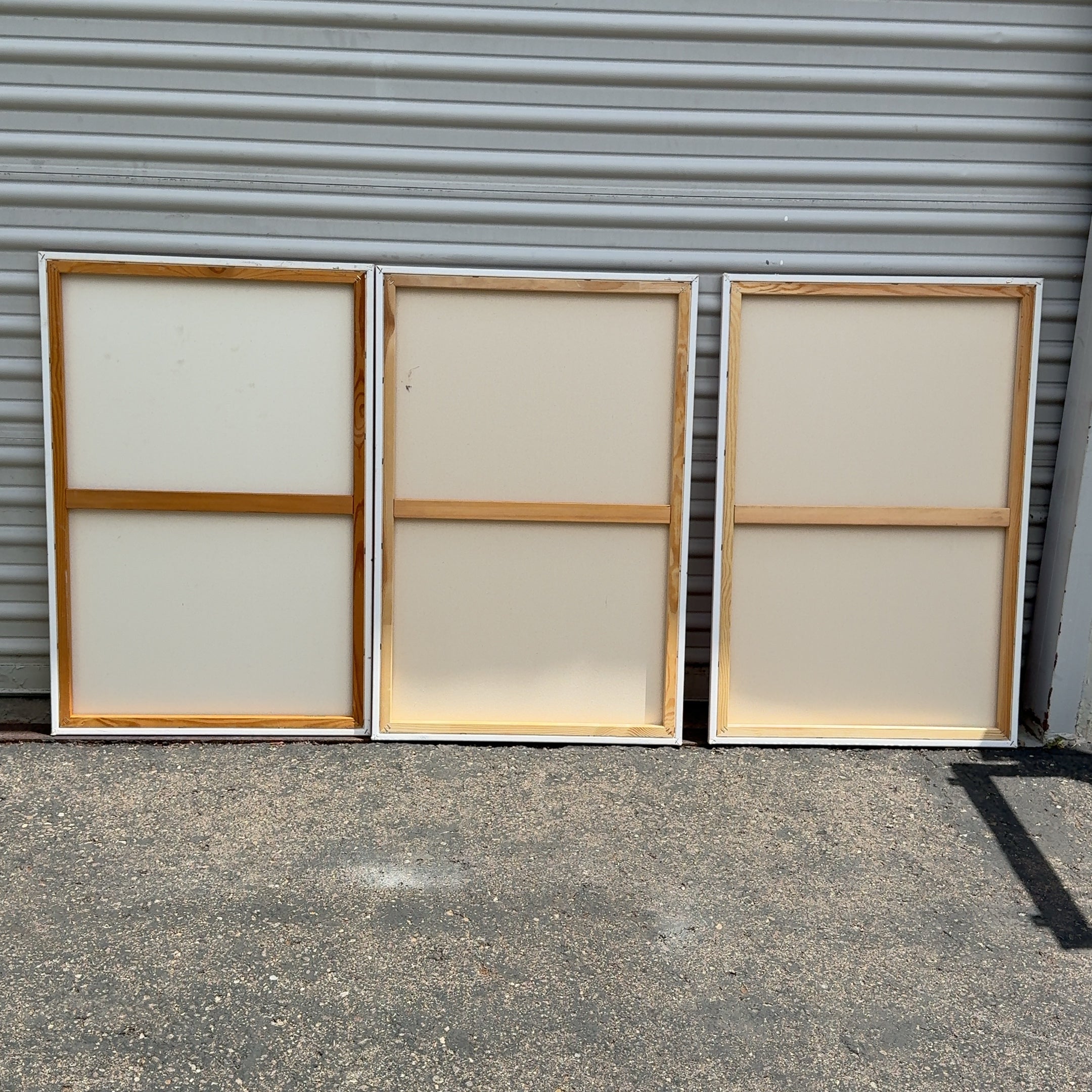 3-Piece Original Art 36" Tall, 72" Wide Pink / Gold