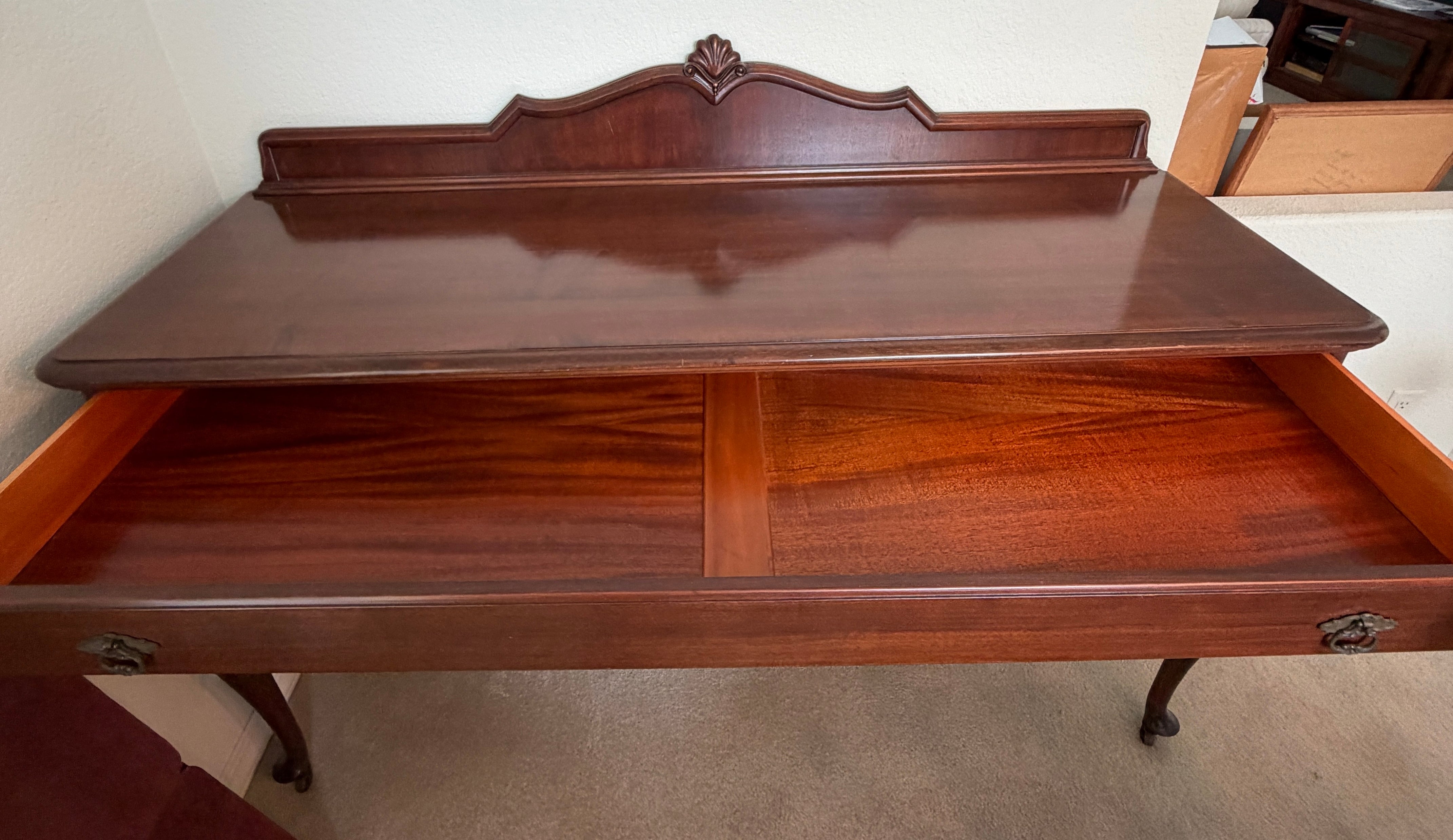 Antique The Luce Furniture Company Queen Anne-Style Sideboard Buffet