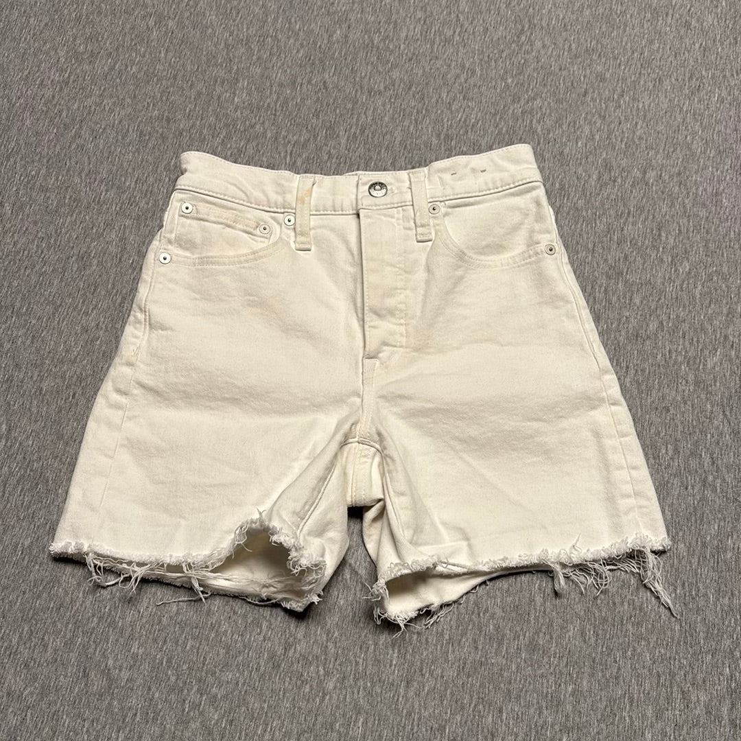 Madewell High-Rise Denim Shorts Raw Hem Sz. 24