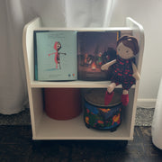 mtrl Design "Library" Book Cart 2-Sided, Storage Cubby