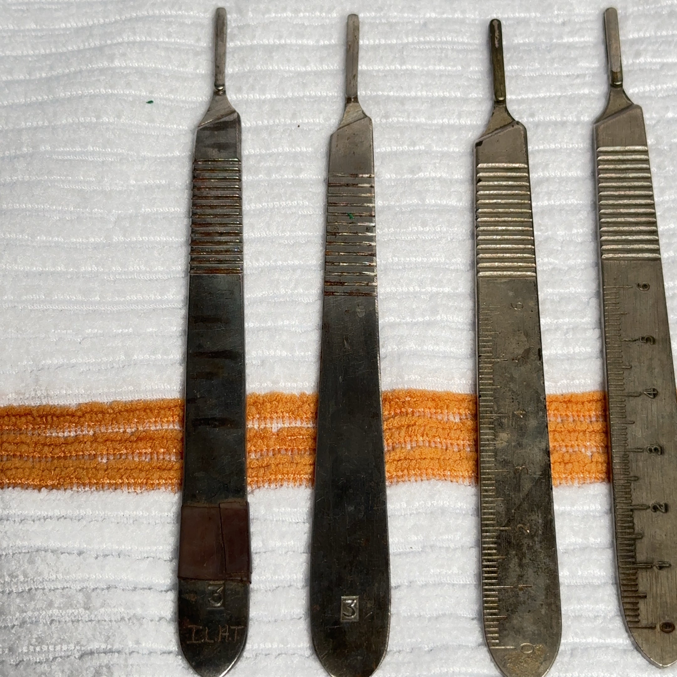 Lot of 6 - No. 3 Scalpel Handle Stainless Steel Surgical Instruments Oneida...