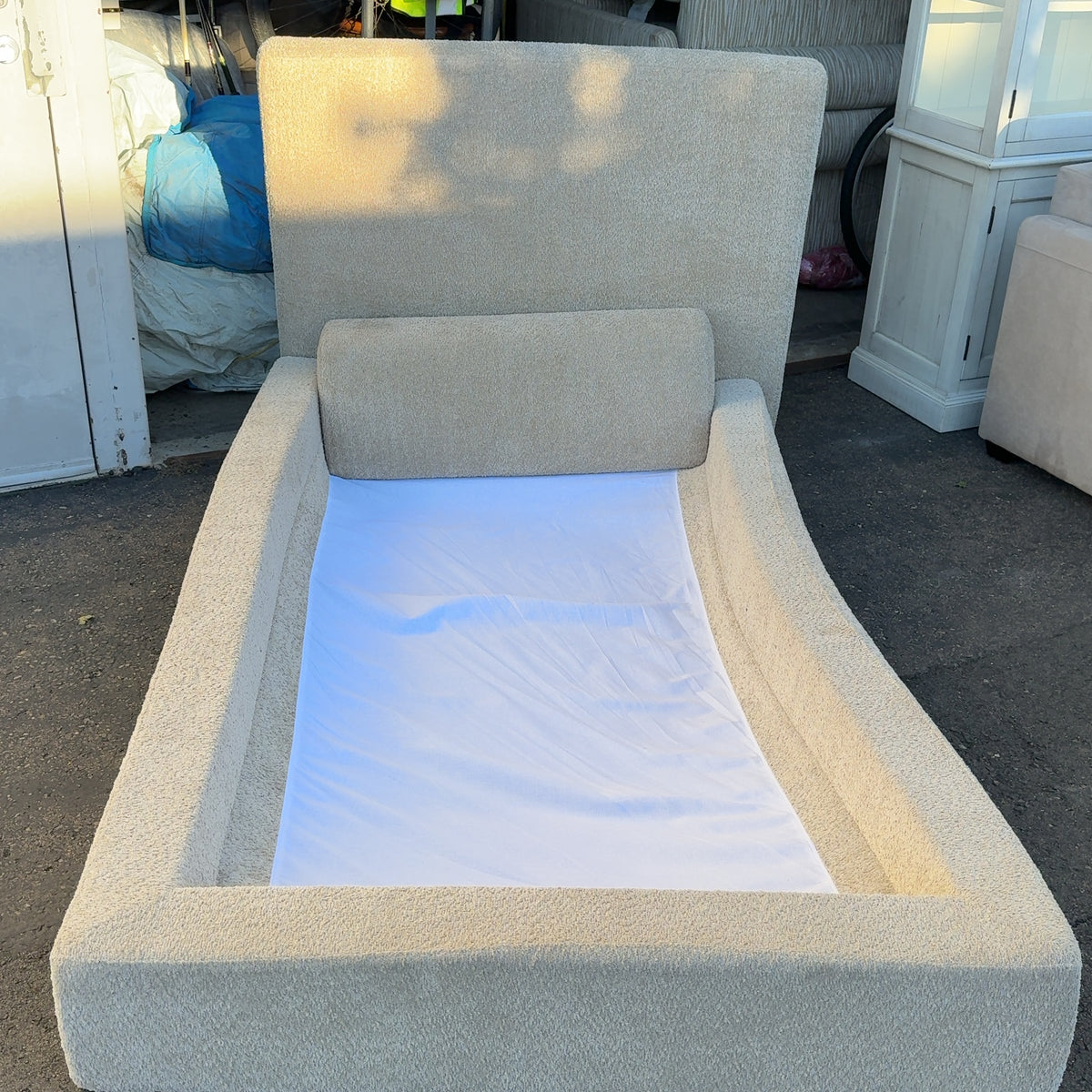 SoftFrame Designs Upholstered Twin Bed Frame Made in USA