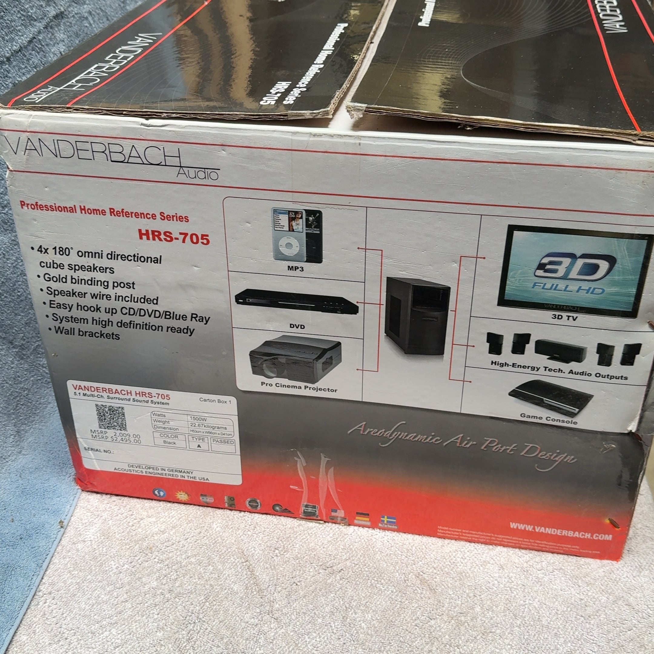 NEW Vanderbach Audio 5.1 Channel Surround System