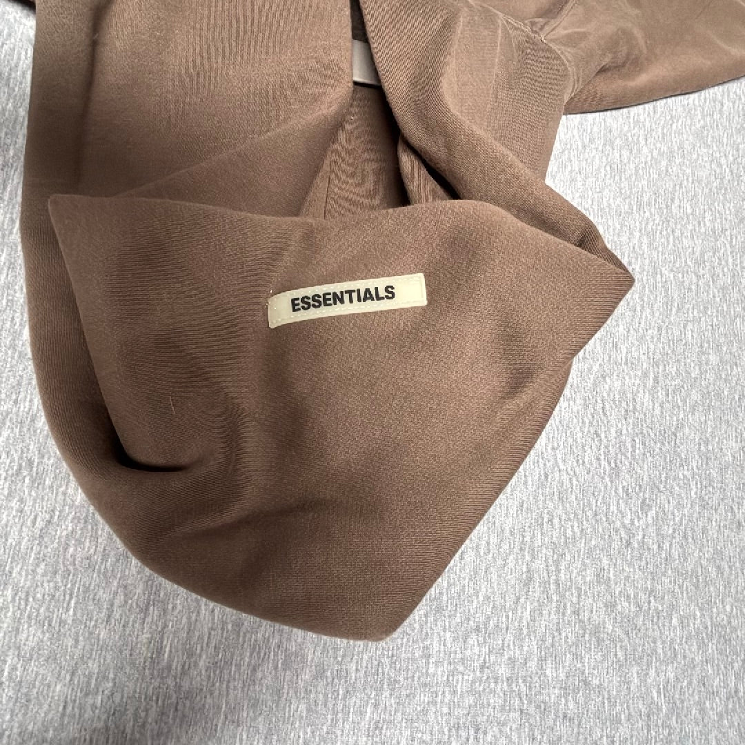 Essentials Fear Of God Pullover Hoodie Size Medium Brown