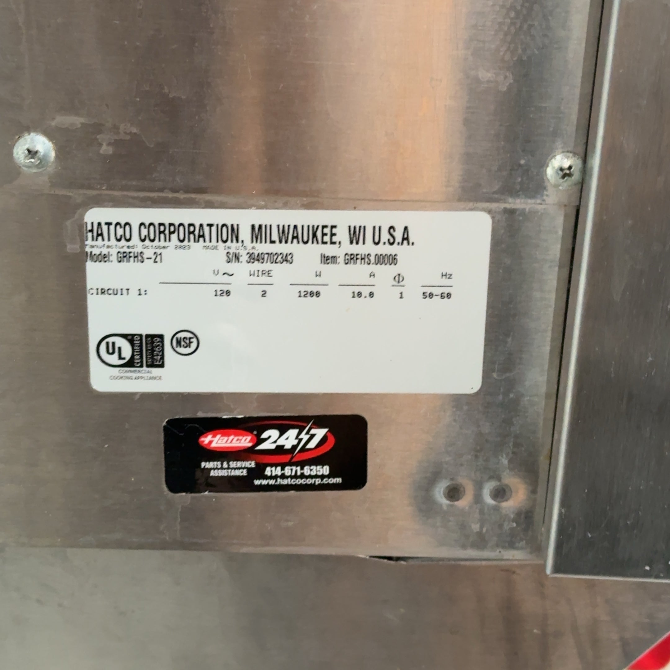 Hatco GRFHS-21 Glo-Ray Fry Holding Portable Station for Restaurant