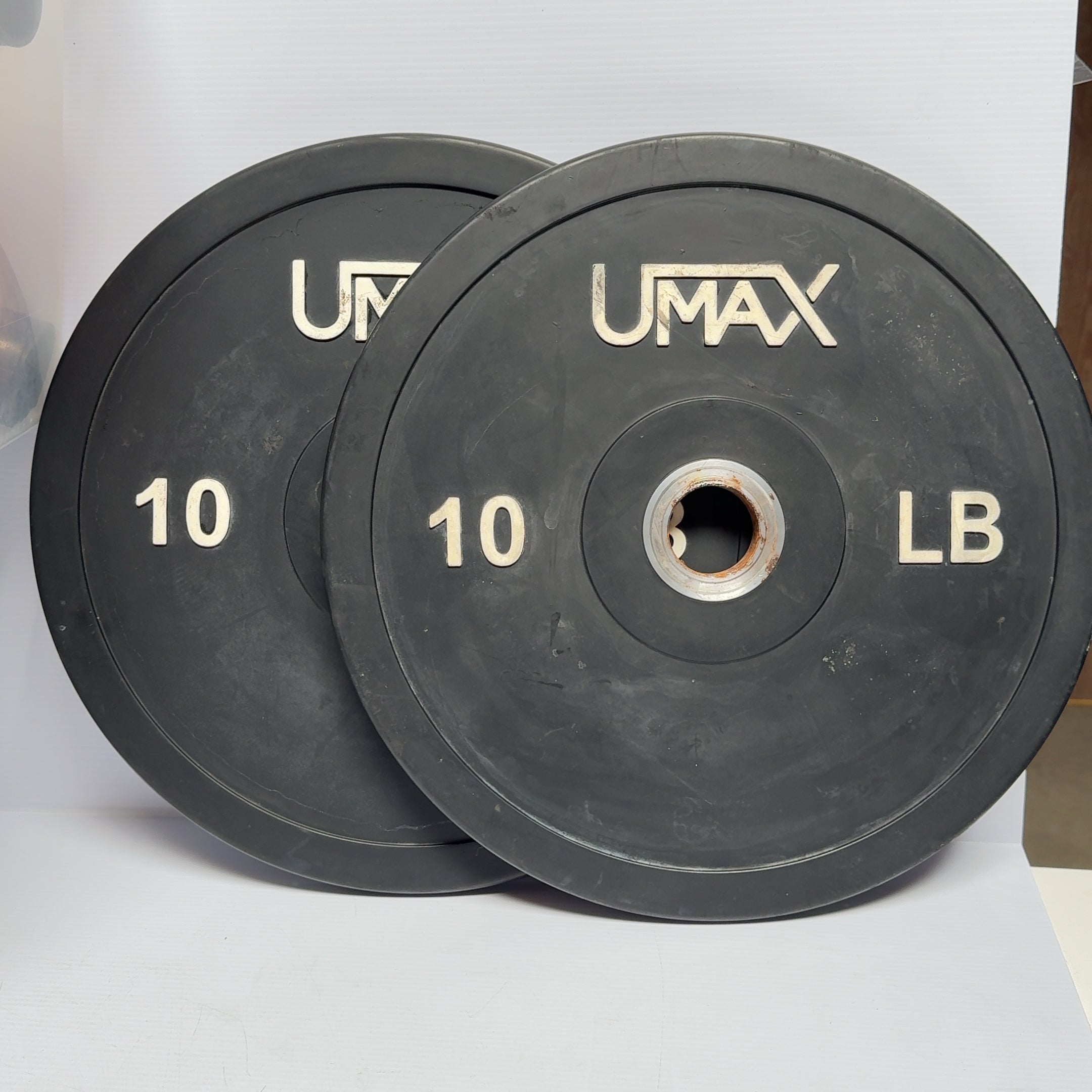 2 - UMAX 10 Pound Olympic Bumper Plates