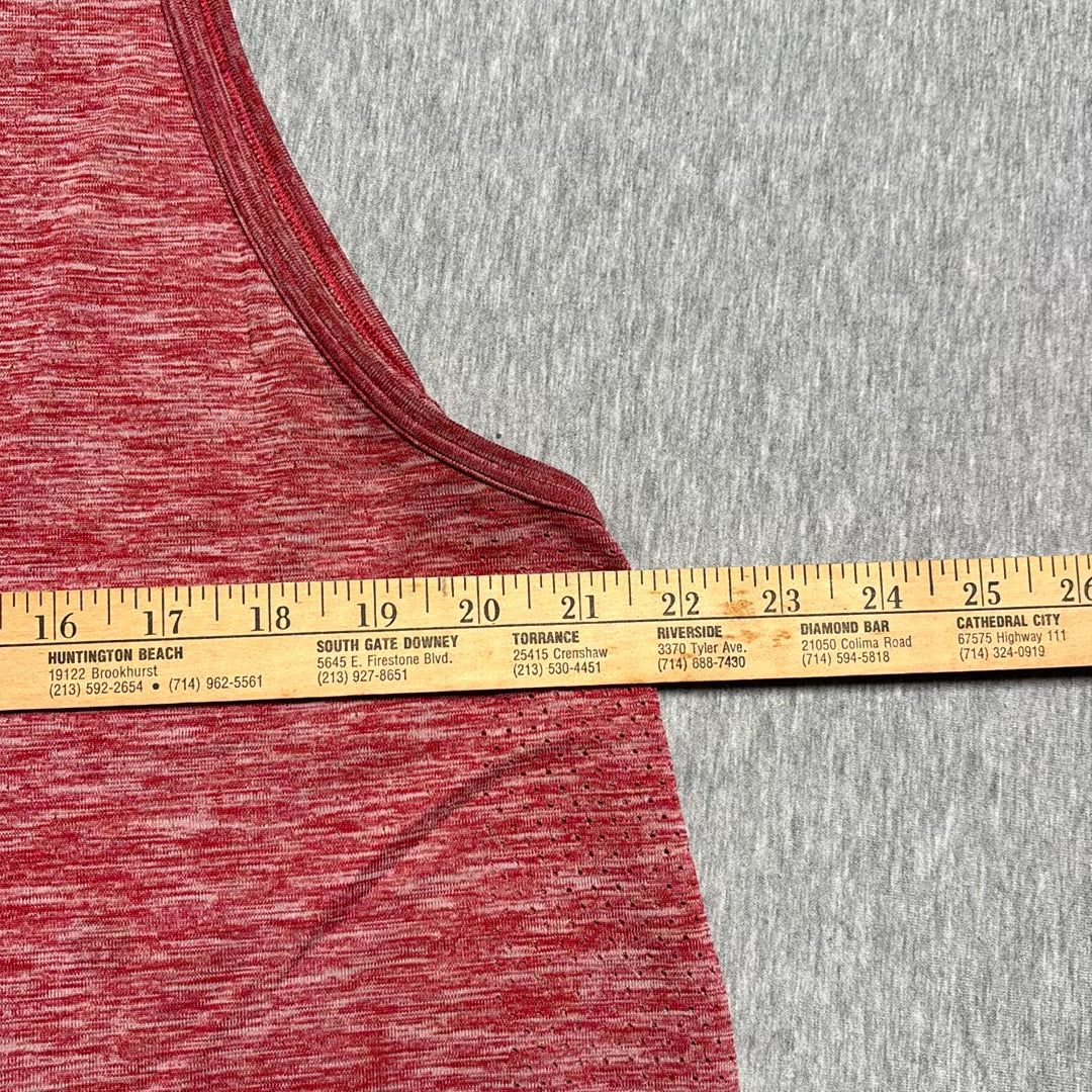 Lululemon Metal Vent Tech Tank Top Mens Red Heathered Space Dye Training Gym