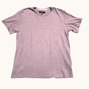 Rag & Bone Slub Cotton Short Sleeve Tee Mauve Lavender XL
