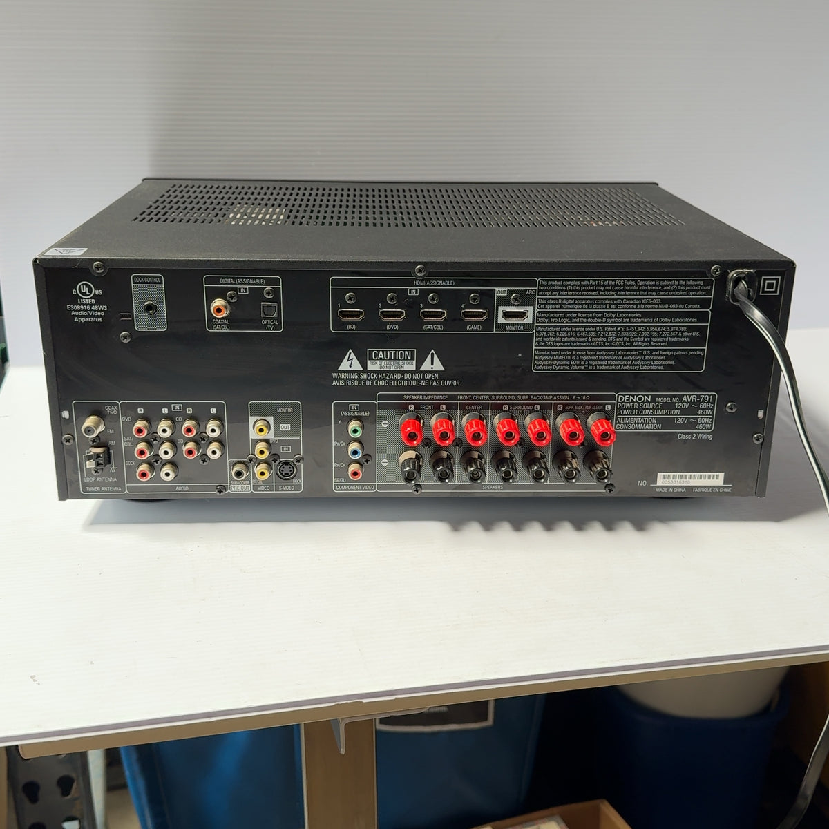 Denon AVR-791 7.1-channel Home Theater AV Receiver