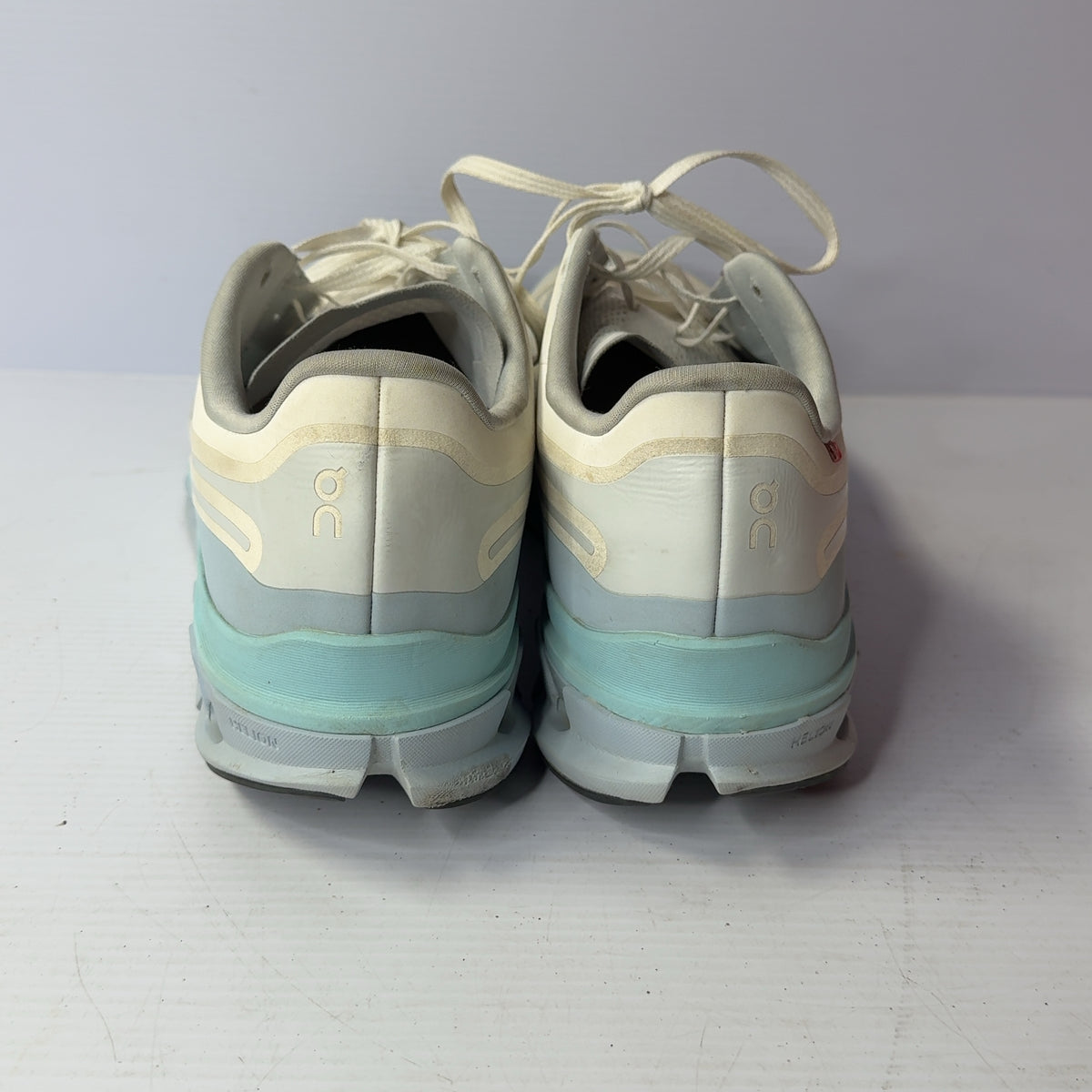 On Cloudflow 5 Mens Running Shoes Glacier Luminary Blue White Size 13