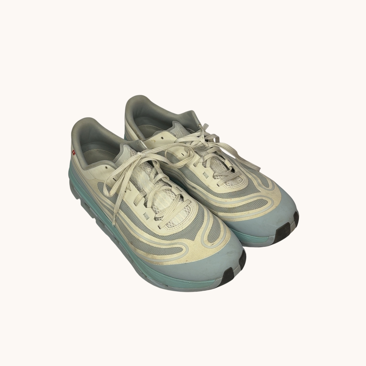 On Cloudflow 5 Mens Running Shoes Glacier Luminary Blue White Size 13