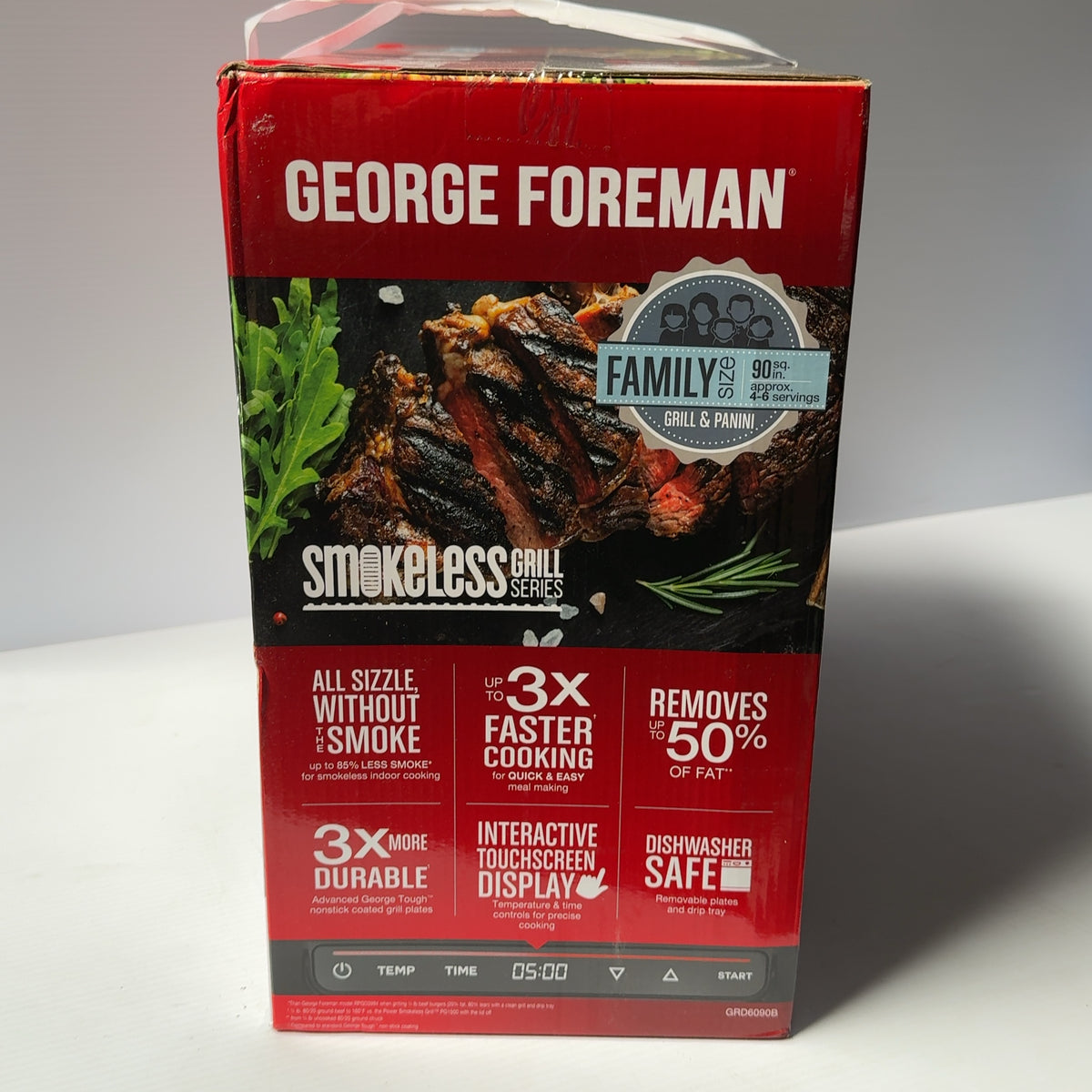 Brand-New In Box George Foreman Smokeless Grill Series GRD6090B Panini