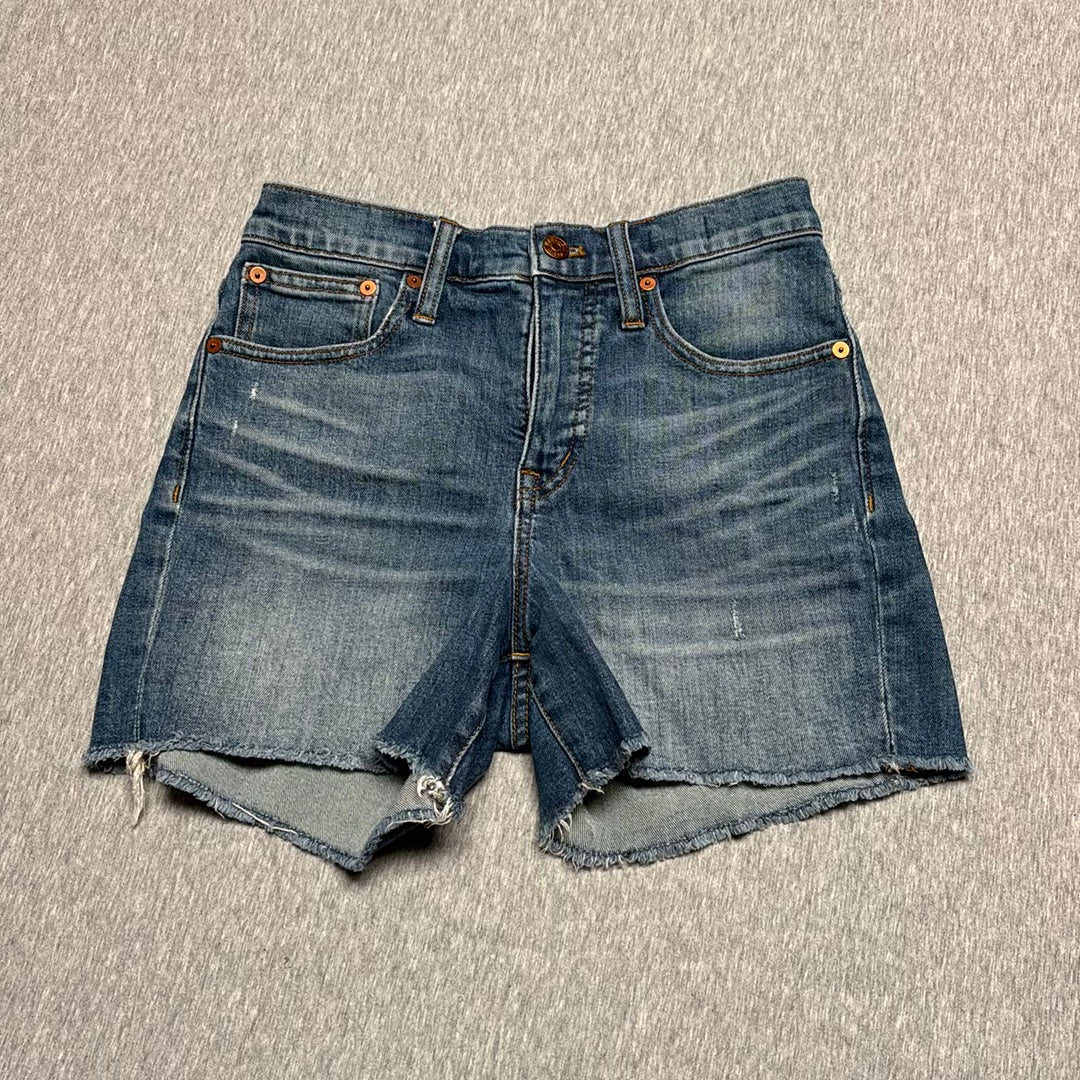 Madewell High-Rise Denim Shorts Raw Hem Sz. 24