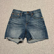 Madewell High-Rise Denim Shorts Raw Hem Sz. 24