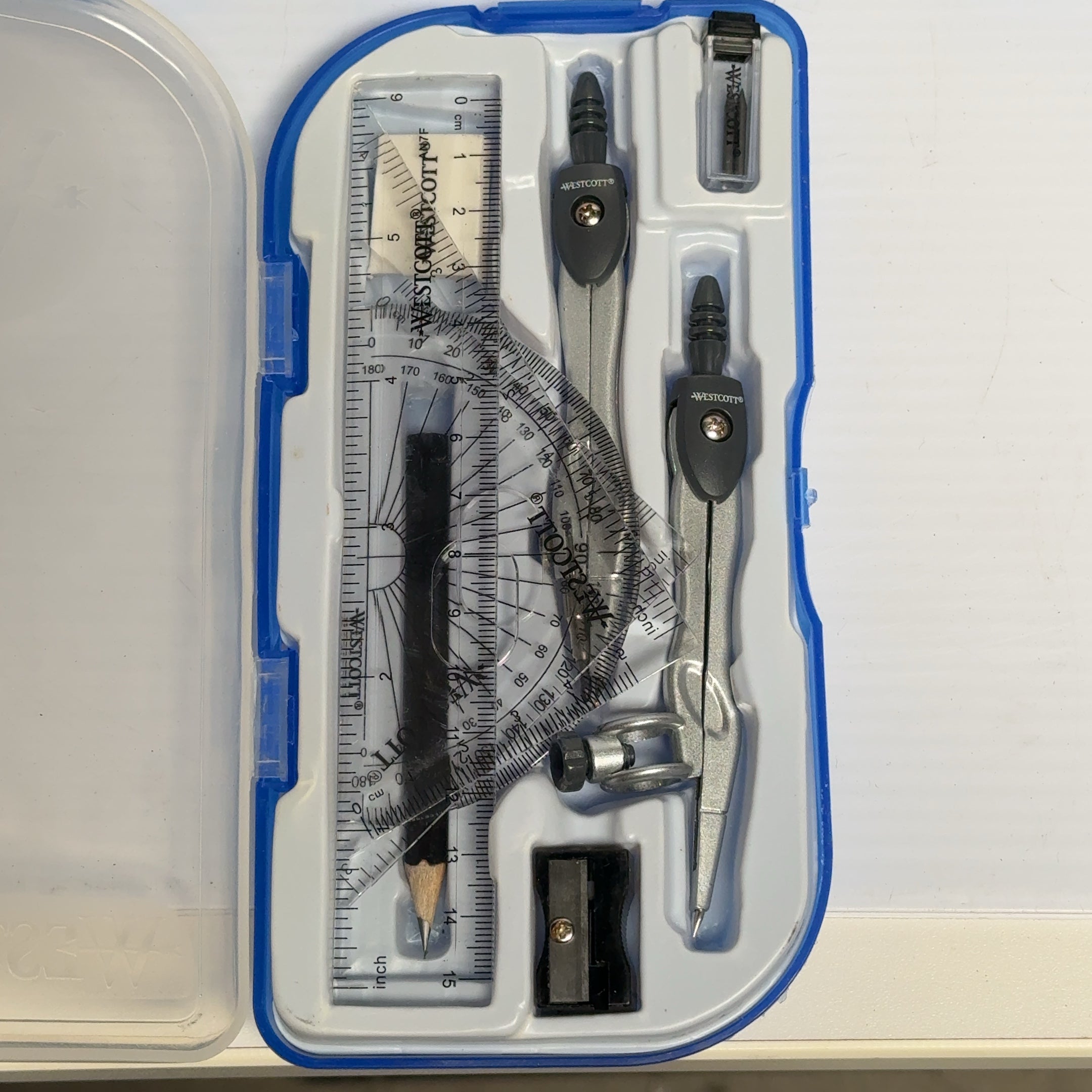 Lot of 10 - Westcott 10-Piece Math Set for Students Compass Eraser Graphite