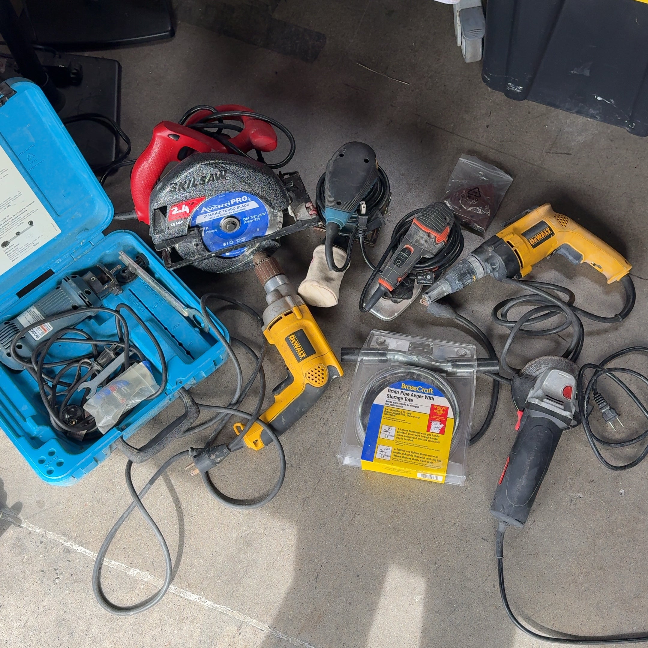 Power Tool Starter Kit, DeWalt, Ryobi, Skilsaw, Bosch...