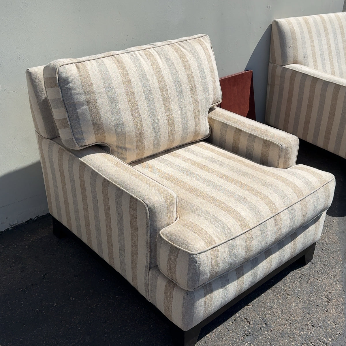 Beautiful Kern & Co. Striped Chair ,Very Comfy!