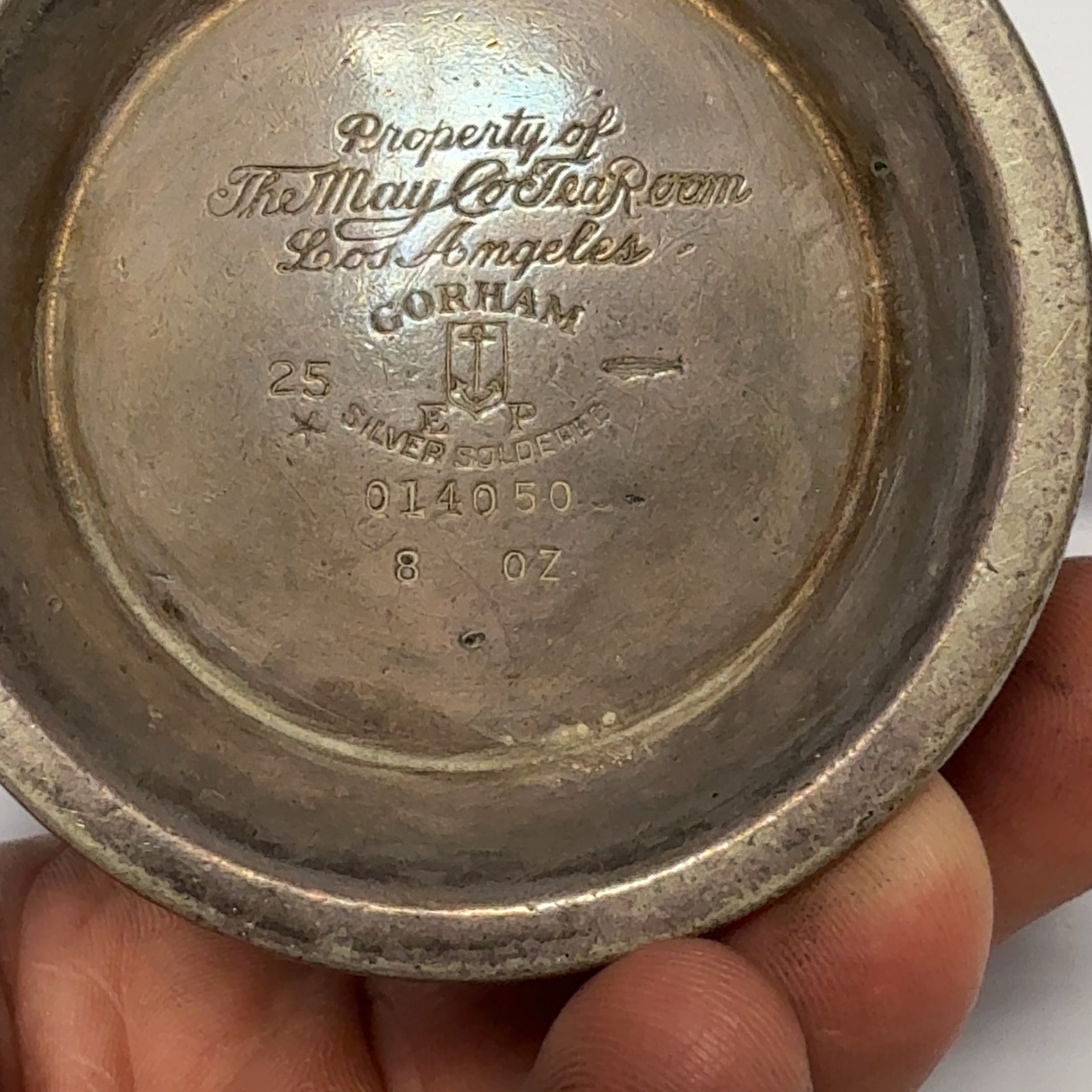The May Co Tea Room Los Angeles Gorham Silver Soldered Coffee/Tea Server Art Deco 8oz