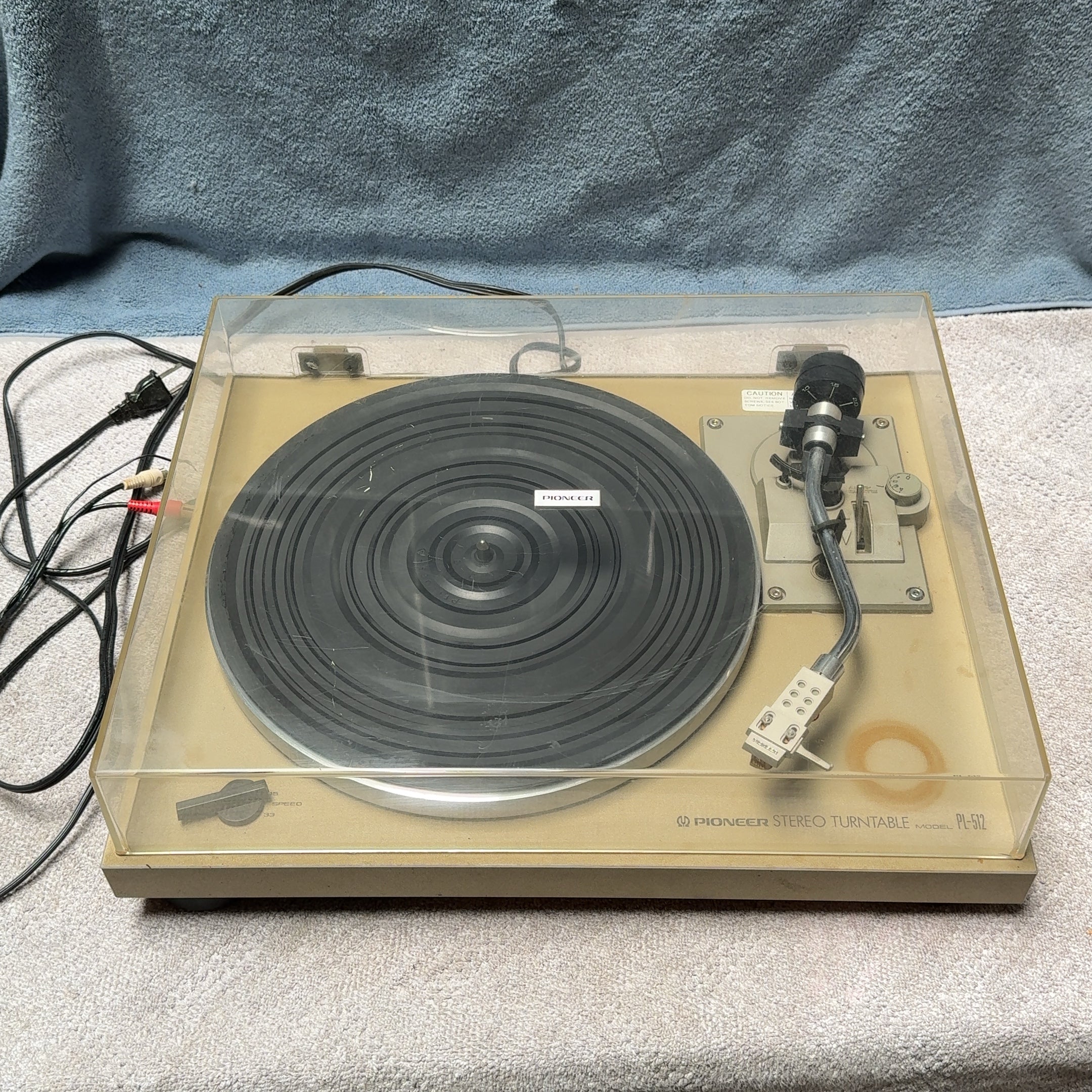 Pioneer Stereo Turntable PL-512 *WORKING*