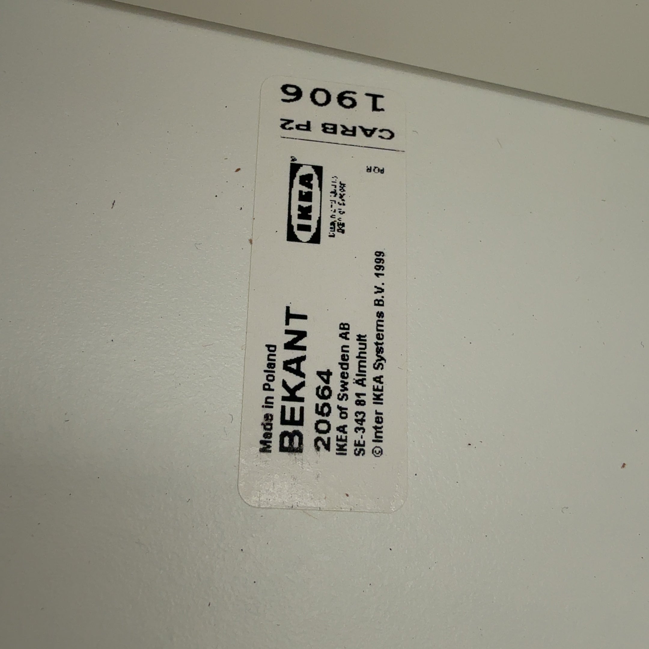 IKEA Bekant Adjustable Modern Desk in White