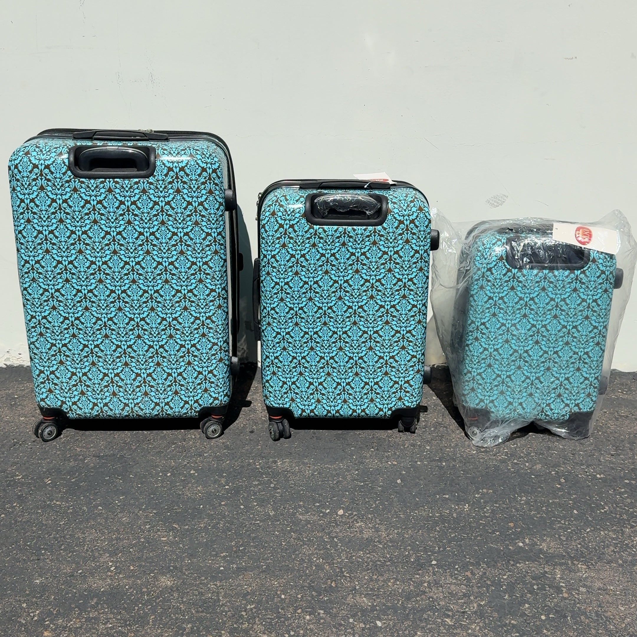 Nuki Front Accessible Luggage 3-Piece Lightweight Spinner Roller Set