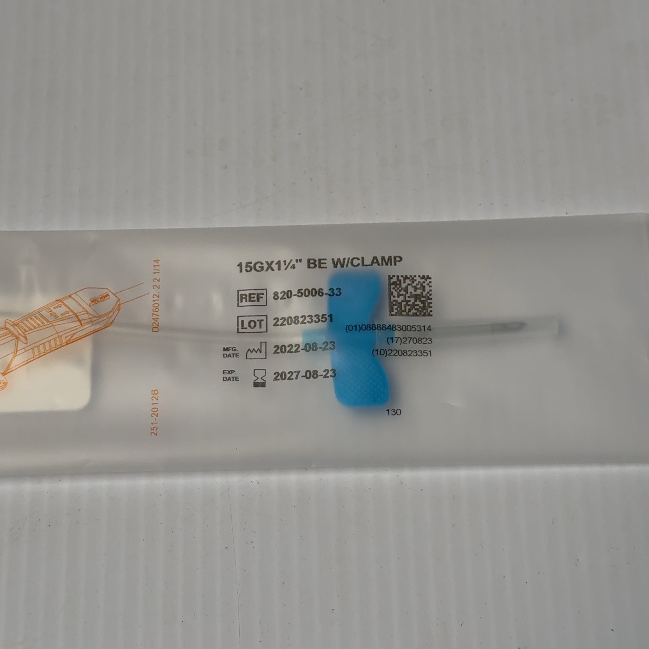 Lot of 20 - JMS WingEater Safety A.V. Fistula Needle Set 15GX 1.25" BE w/Clamp
