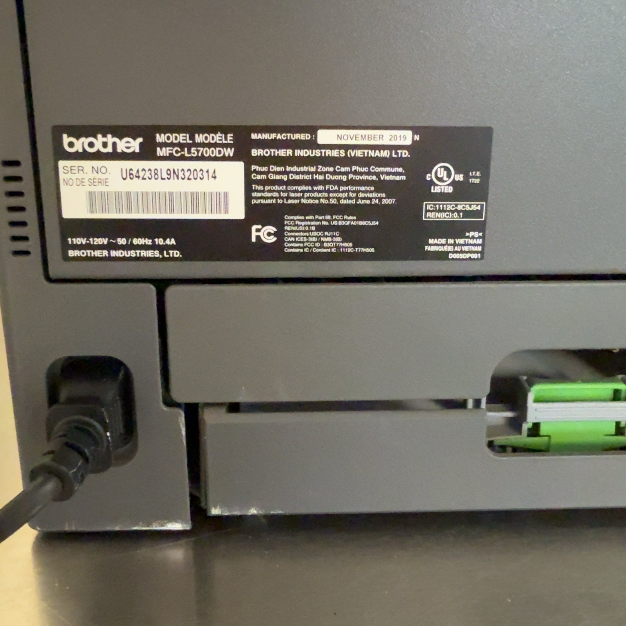 Brother MFC-L5700DW Business Wireless Monochrome Laser All-in-One Printer
