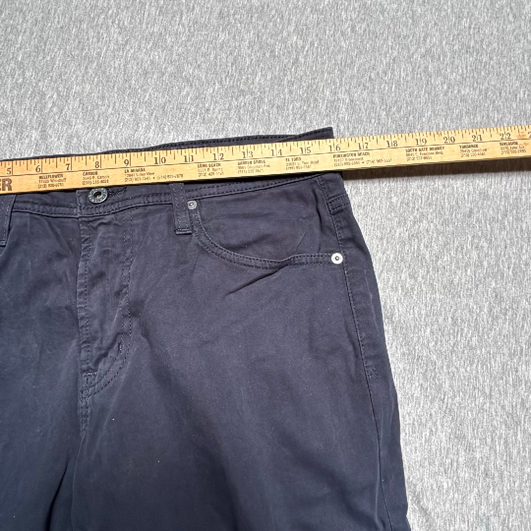 AG Adriano Goldschmied The Everett Slim Straight Pants Navy Blue 31x32