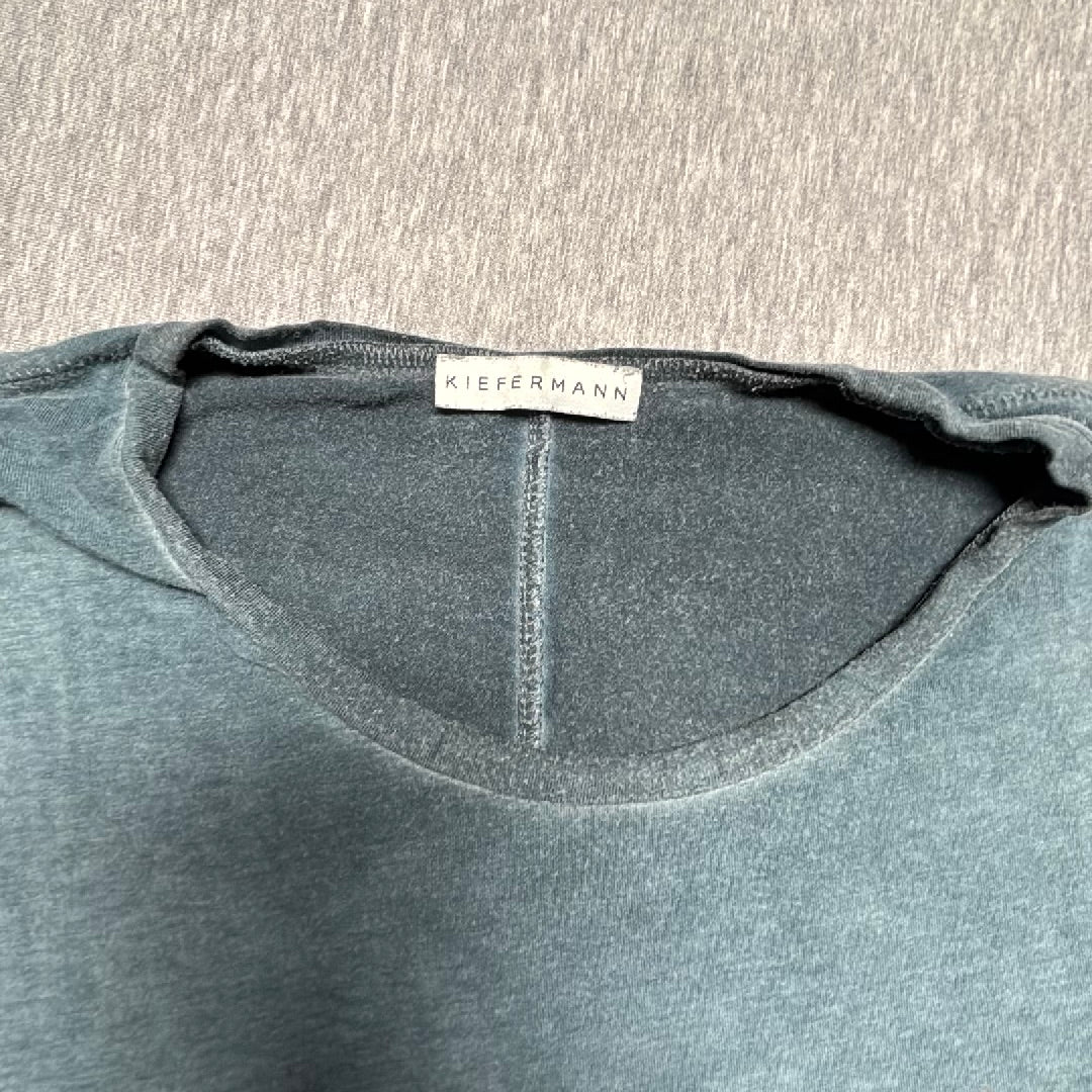 Kiefermann Robins T-Shirt Mens XL Blue Grey Cotton Modal Blend Short Sleeve