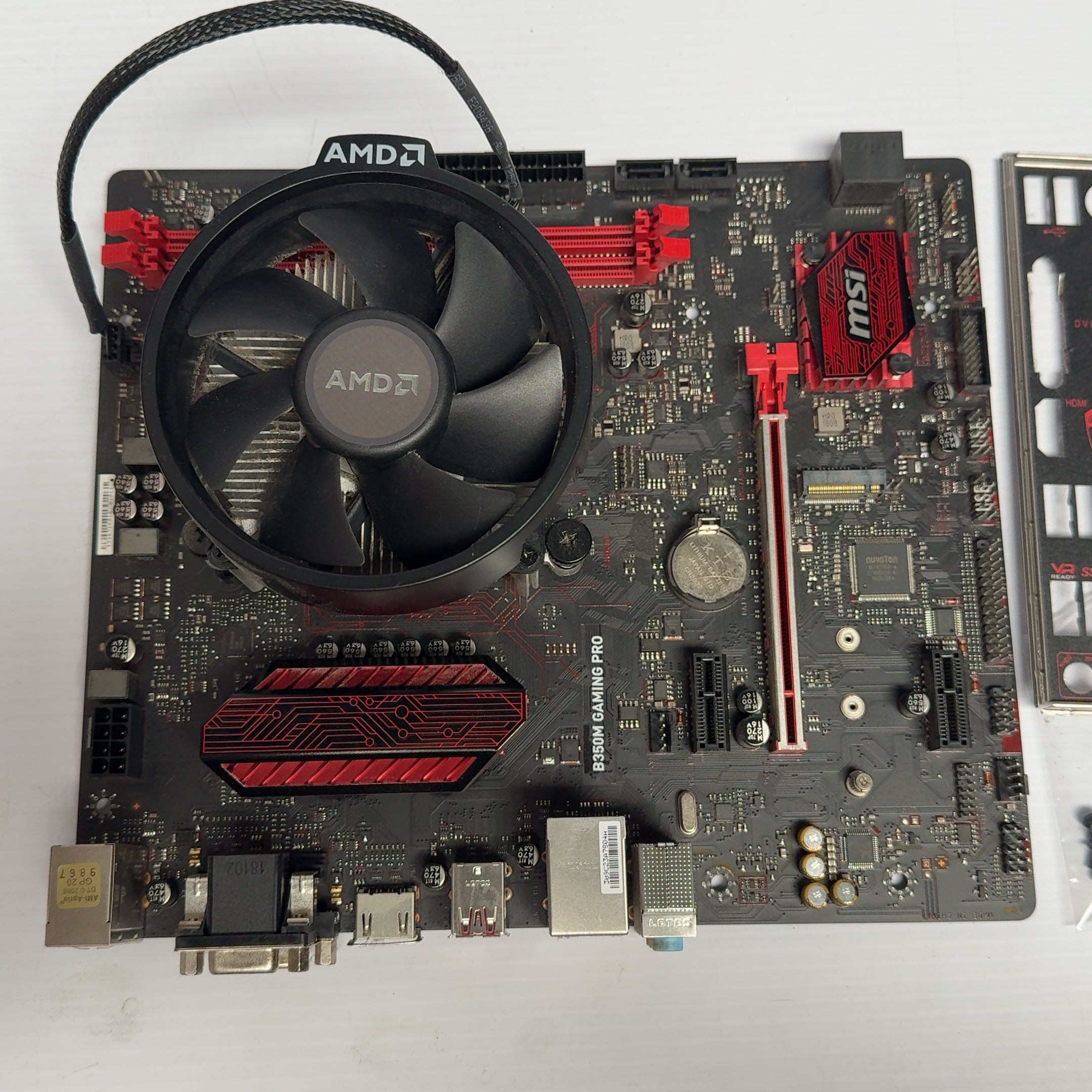 MSI B350M Gaming Pro Motherboard w/ AMD Ryzen 5 1600 3.2GHz CPU