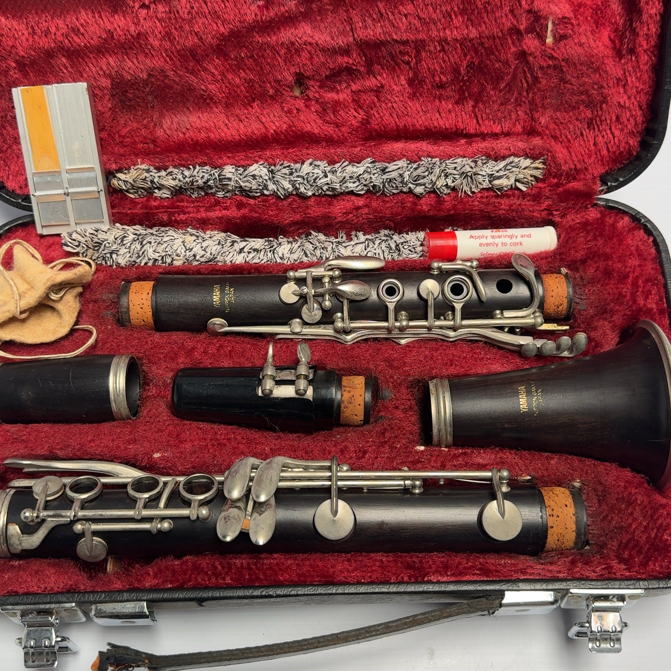 Yamaha Nippon Gakki YCL 34 Wood Clarinet With Mouthpiece + Original Hard Case