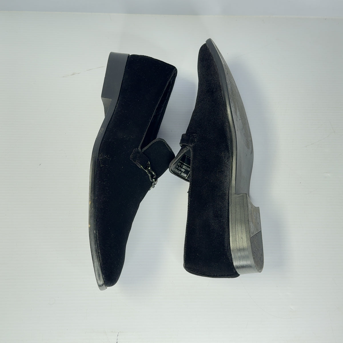 Amali Aller-000 Mens Black Velvet Bit Loafers Dress Shoes Size 14