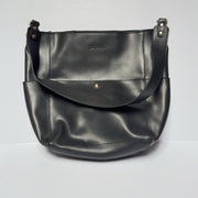 Bostanten Lotty Genuine Leather Bucket Bag in Black