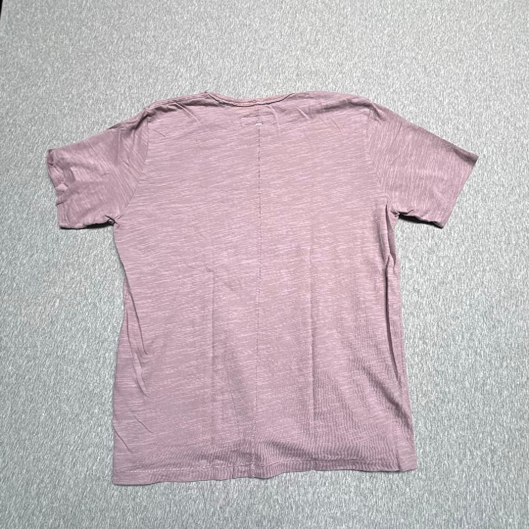 Rag & Bone Slub Cotton Short Sleeve Tee Mauve Lavender XL
