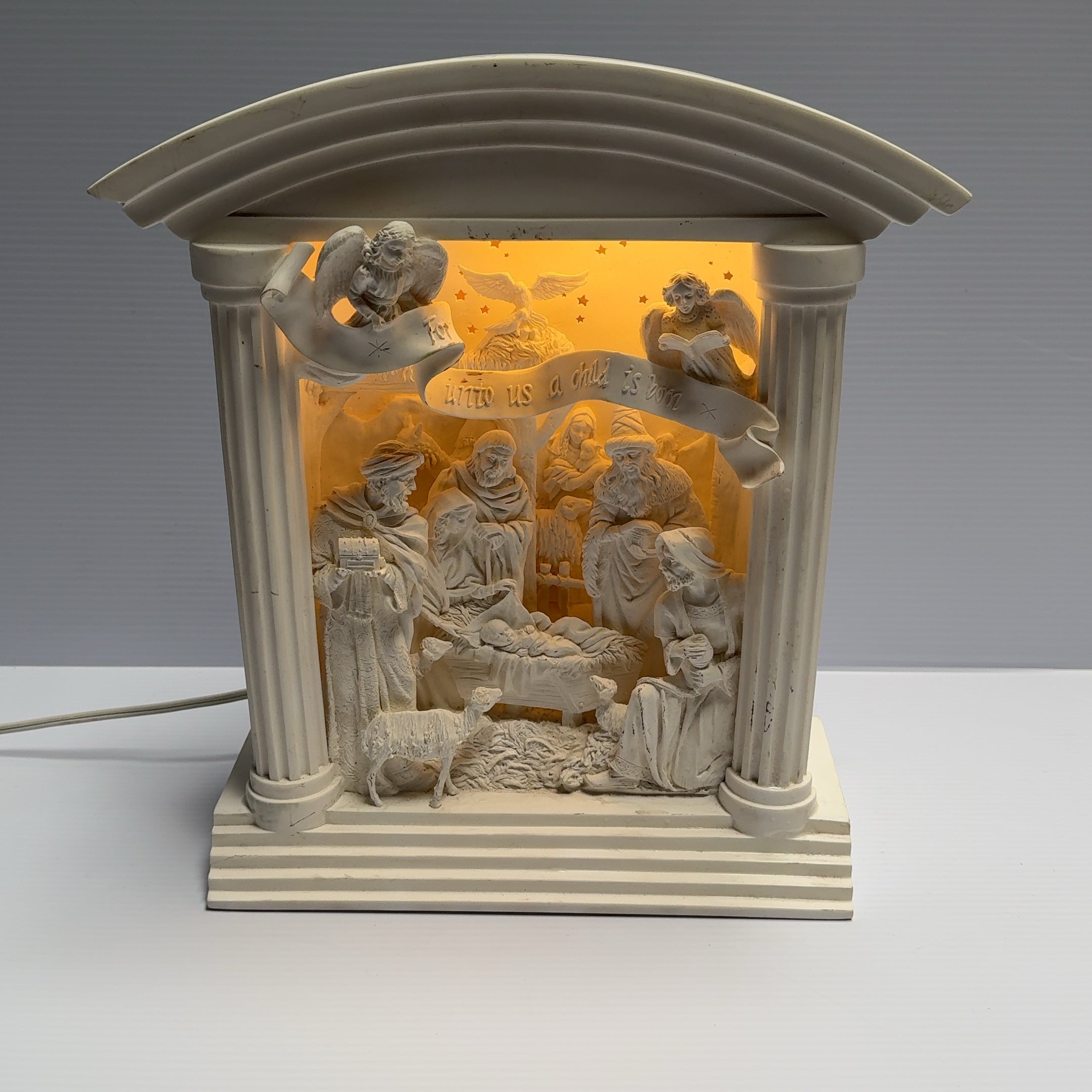 Department 56 Silhouette Treasures A Child is Born Lighted Nativity Scene 2000