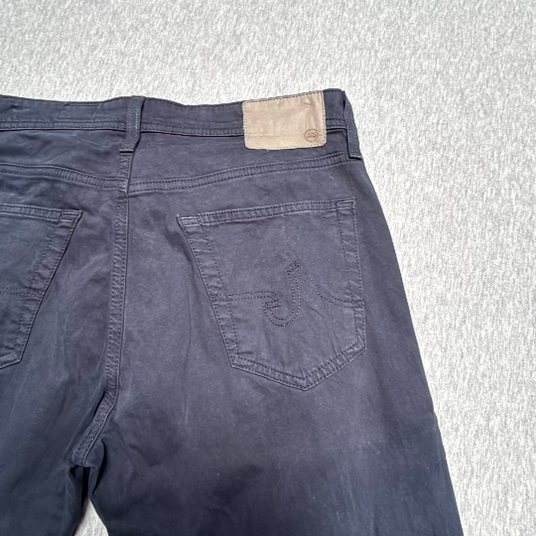 AG Adriano Goldschmied The Everett Slim Straight Pants Navy Blue 31x32
