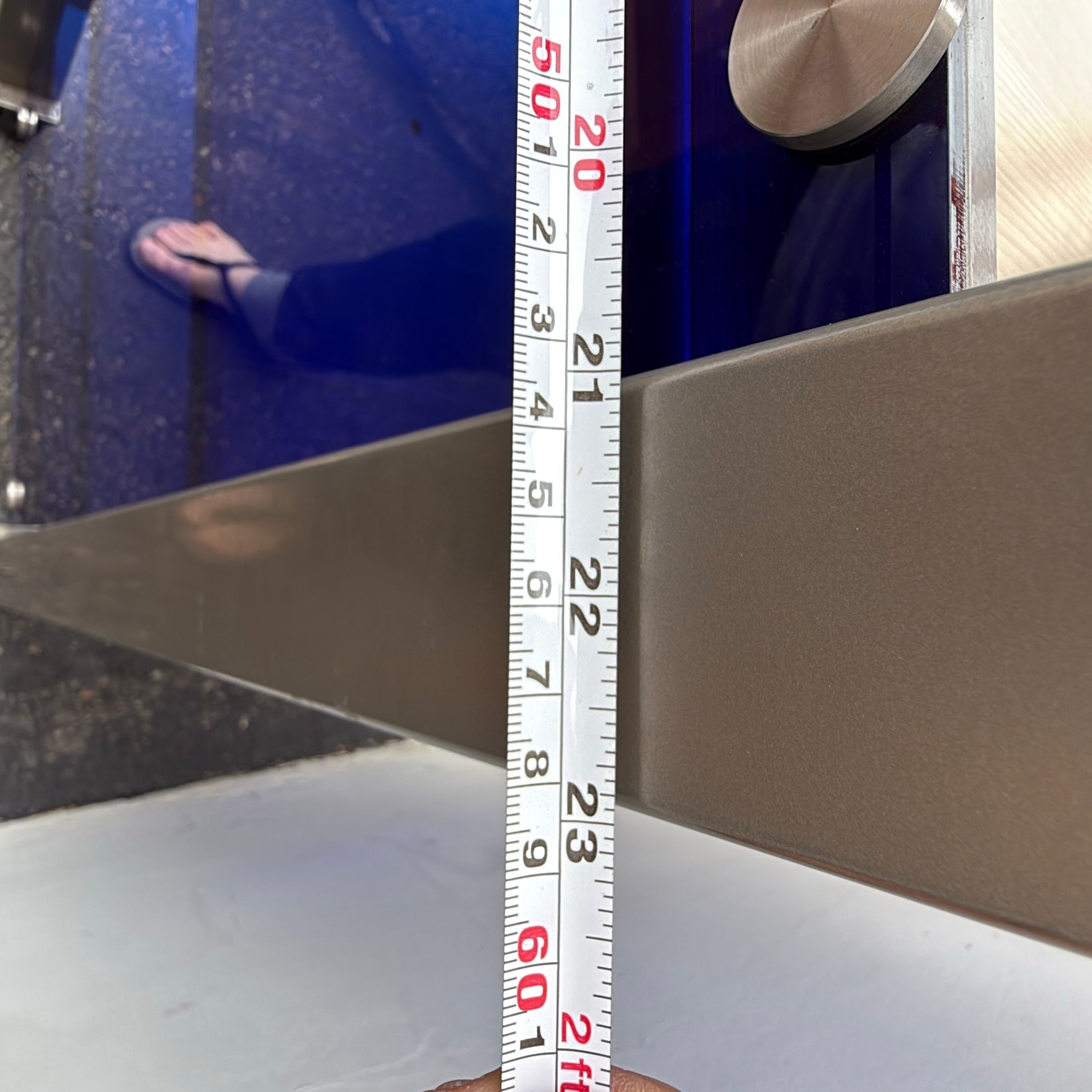 Custom Rolling Checkout Kiosk Steel, Wood, & Plexiglass