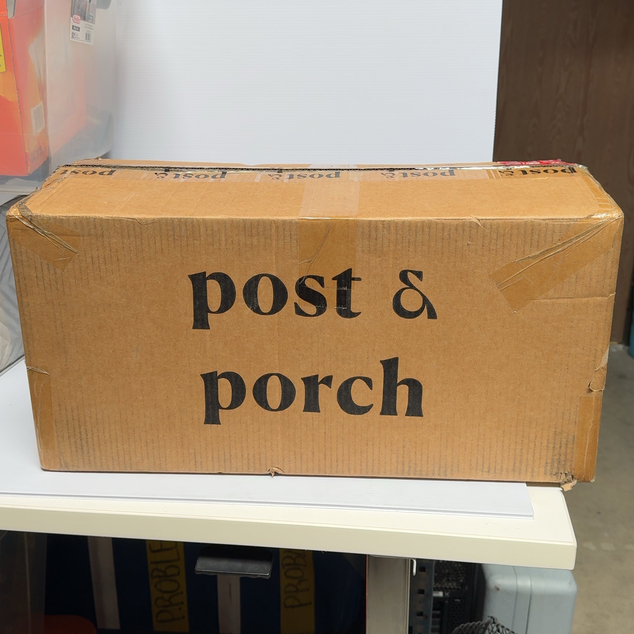 NEW! Malone Post‑Mounted Mailbox in Black