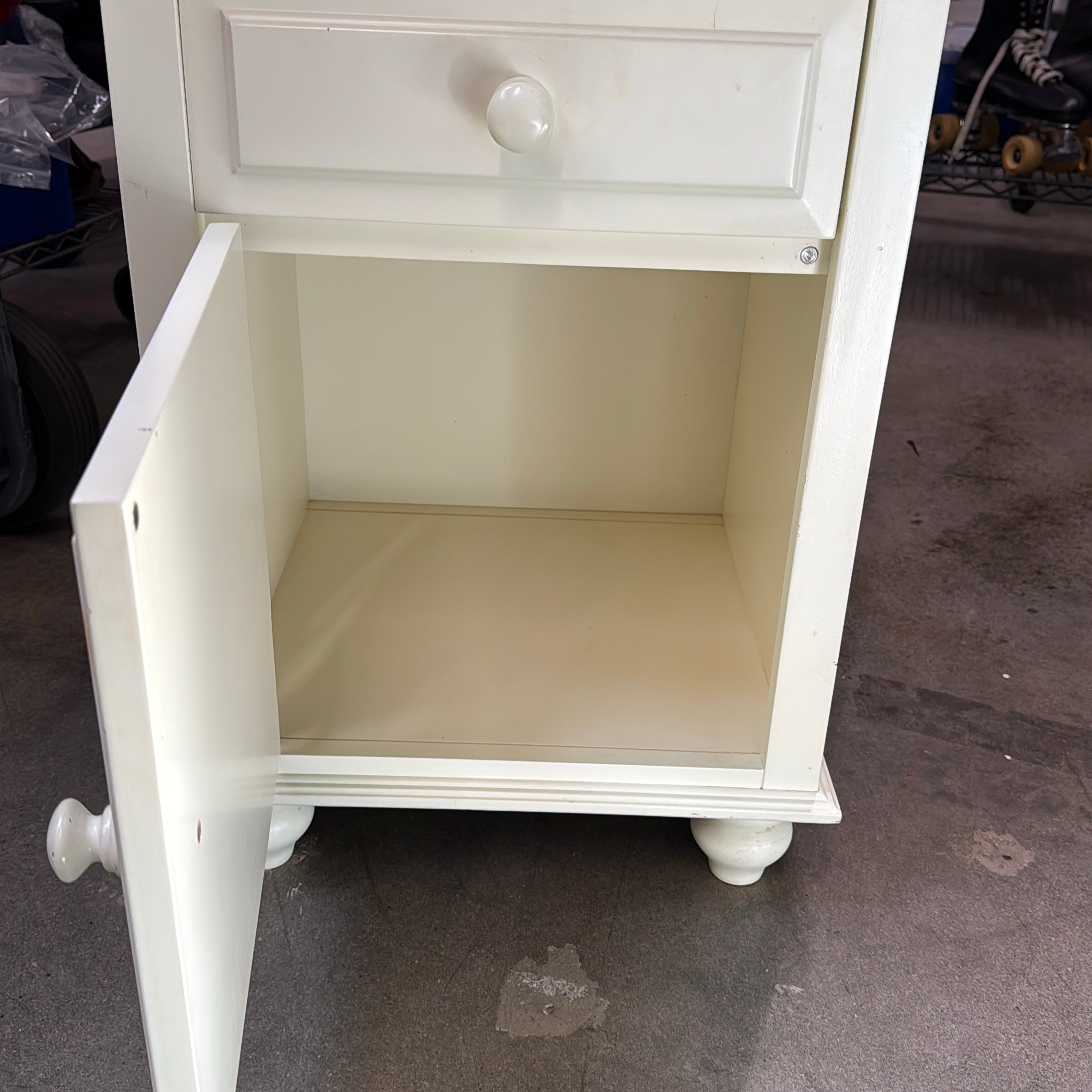 White Wood Night Stand