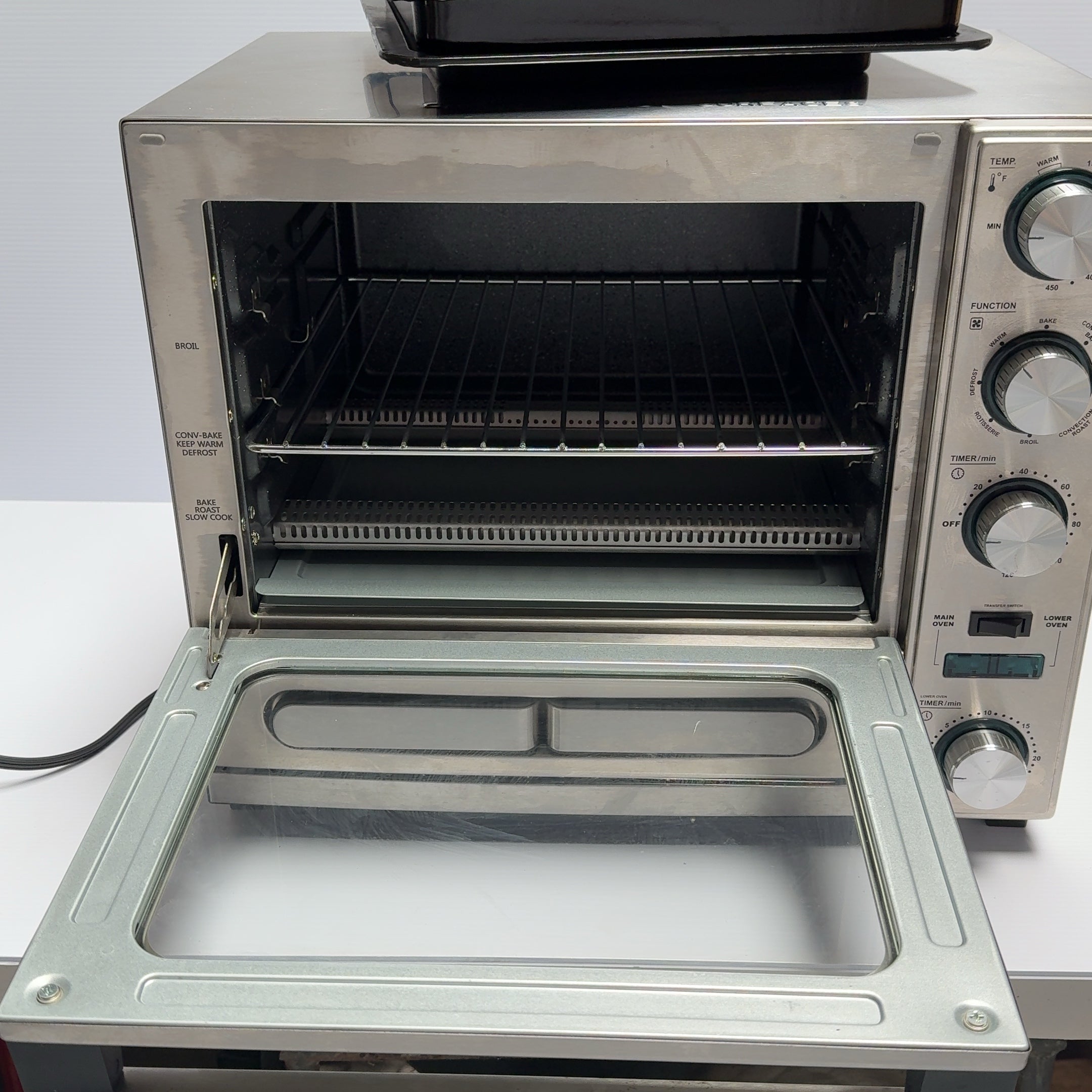 Gemelli Home Oven, Professional Grade Convection Oven with Built-In Rotisserie