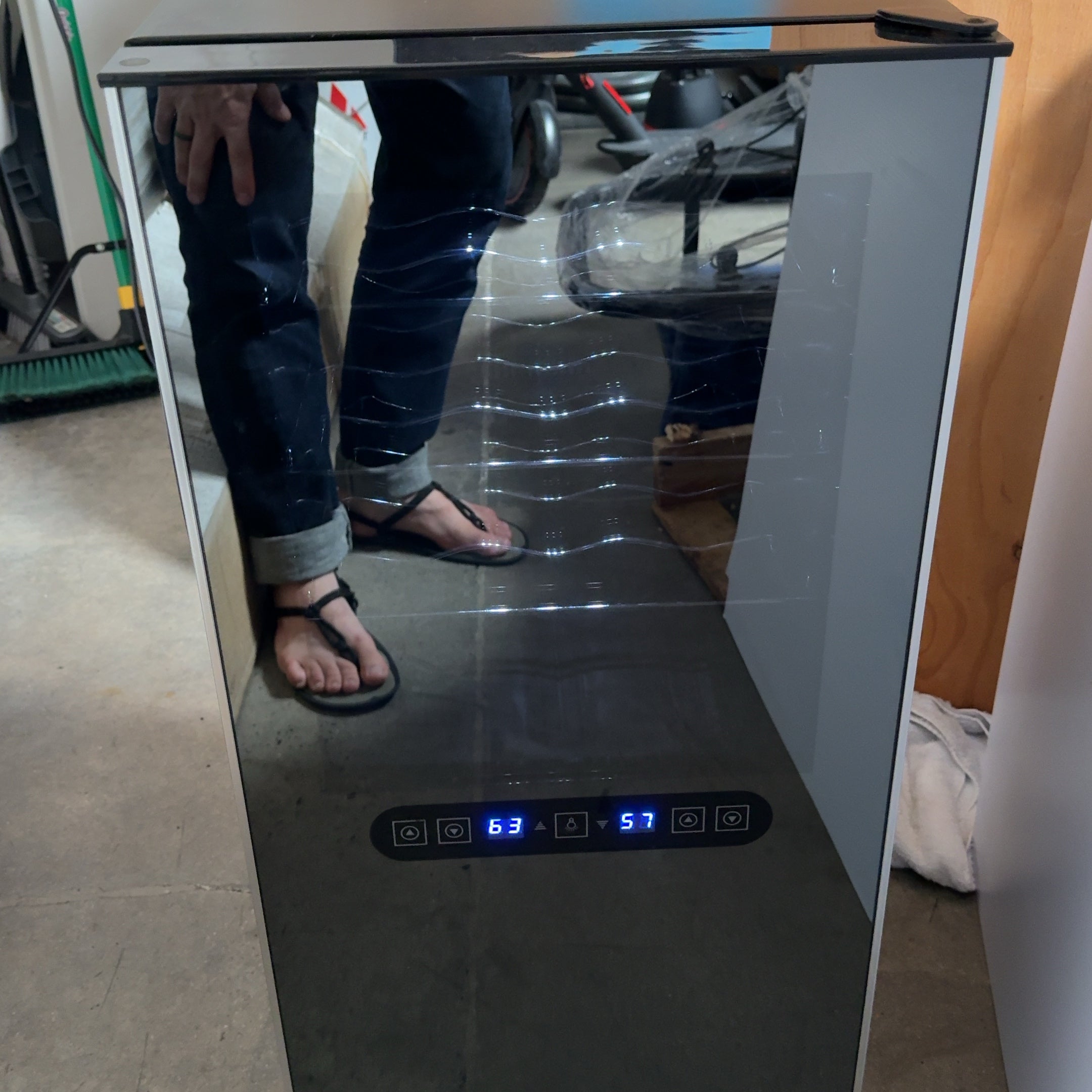 Wine Enthusiast 24-Bottle 2-Temp. Zones Touchscreen Wine Fridge Cooler