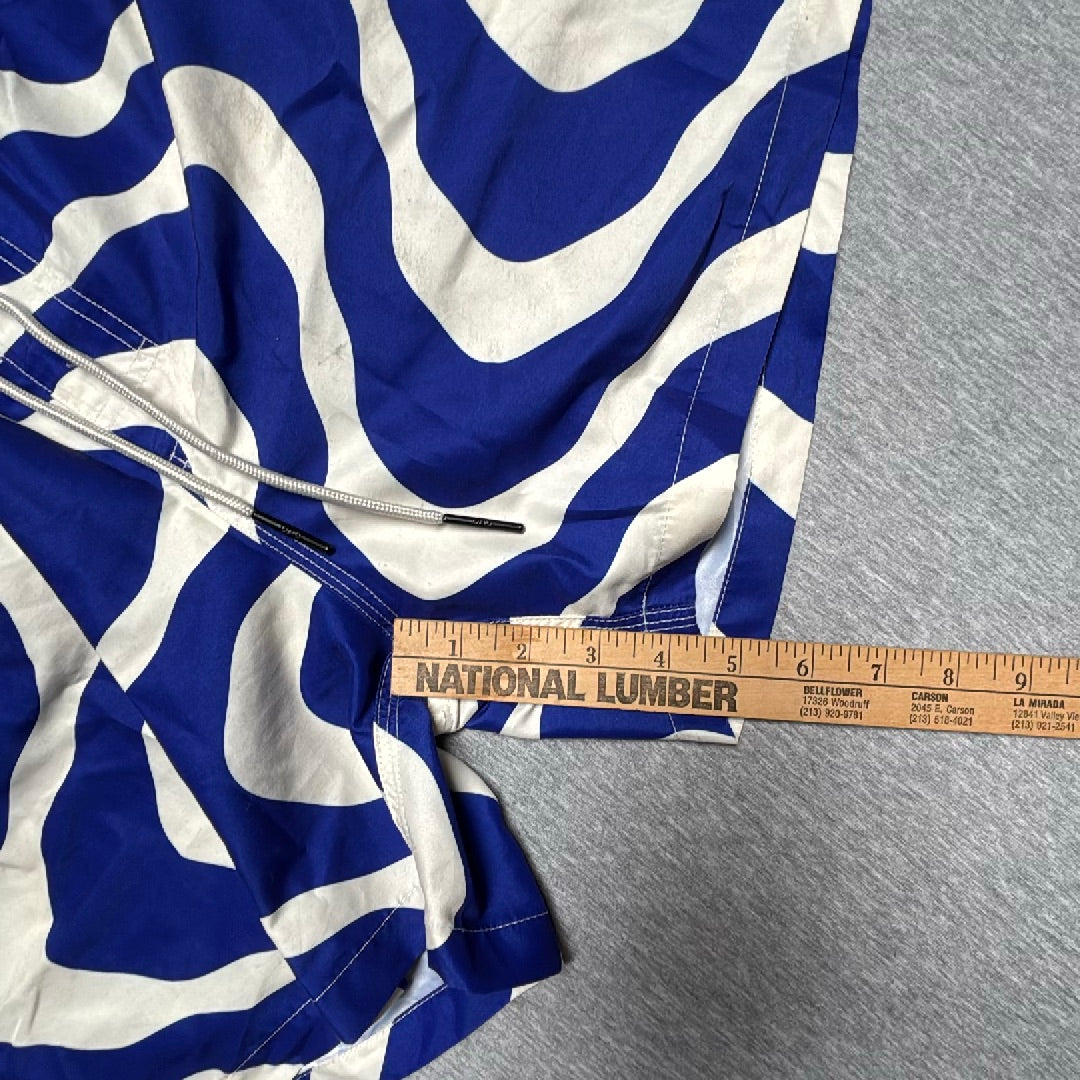 OAS The Resort Swim Short Blue Rippling Swim Trunks Sz. XXL