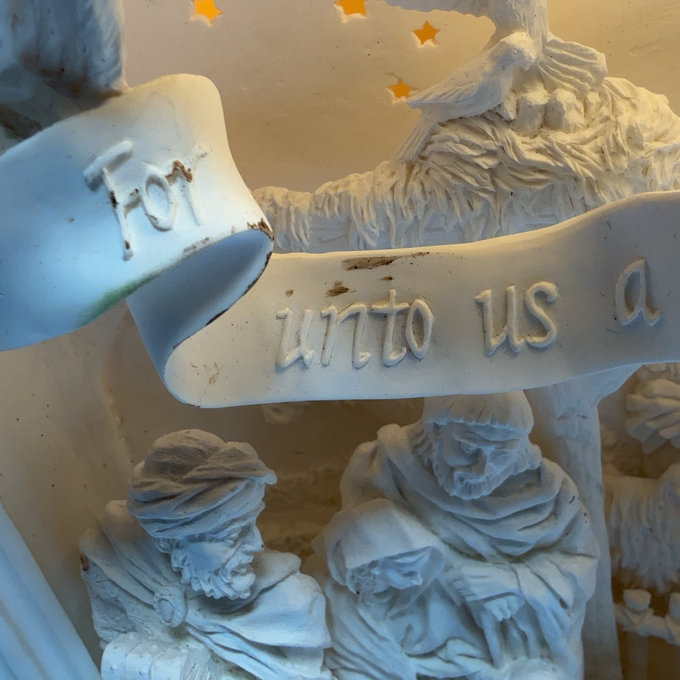 Department 56 Silhouette Treasures A Child is Born Lighted Nativity Scene 2000
