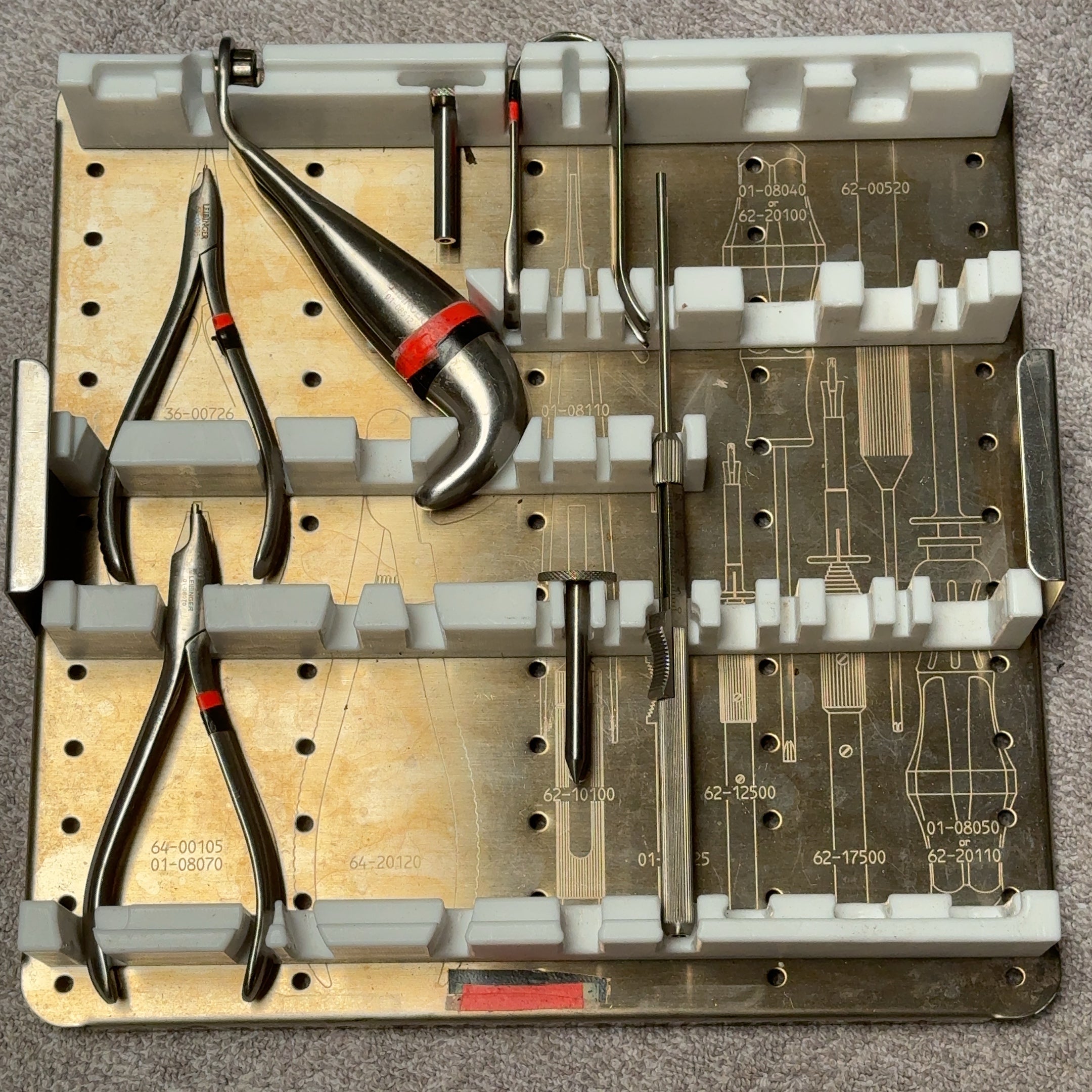Leibinger Insert Tray Tool Holder w/ Tools