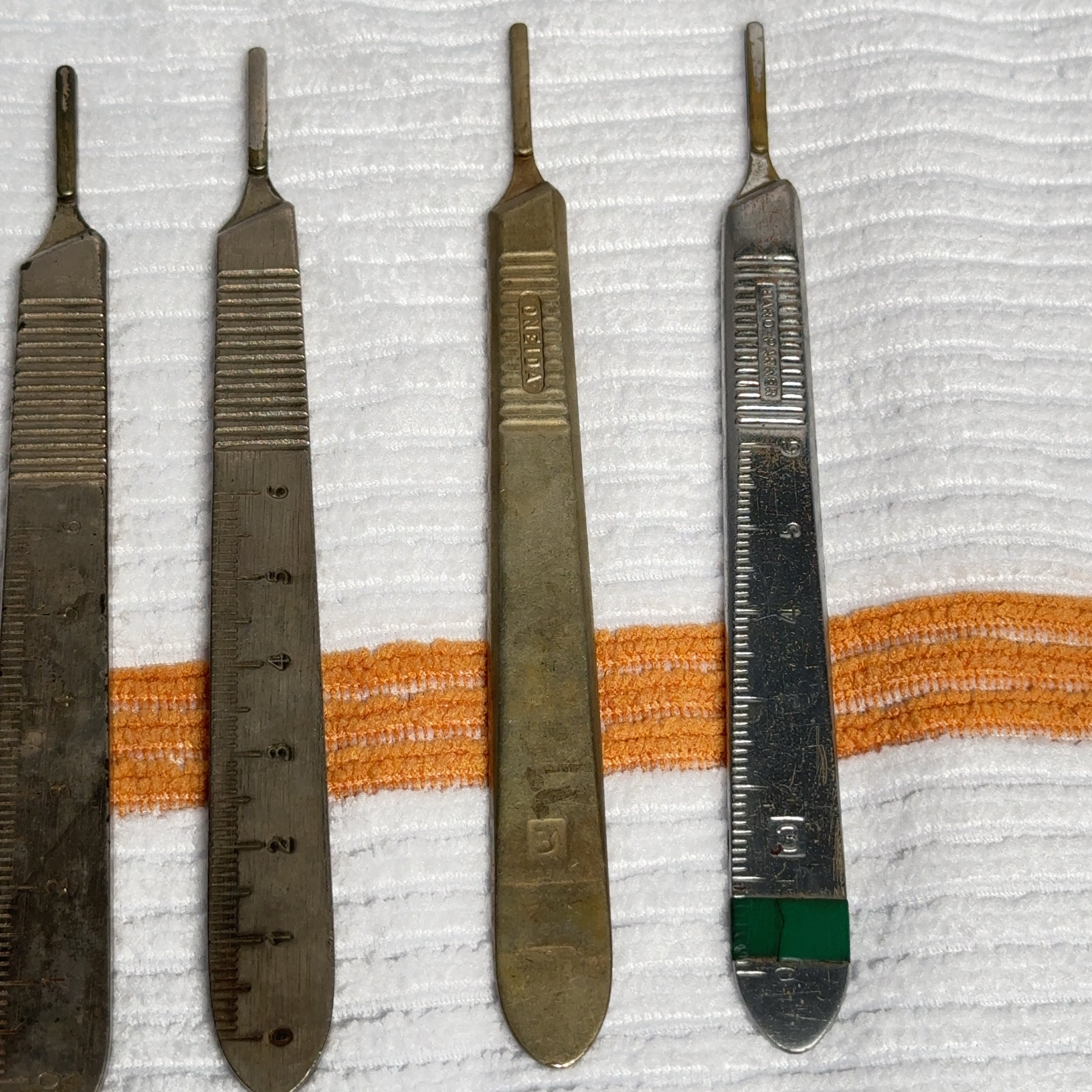Lot of 6 - No. 3 Scalpel Handle Stainless Steel Surgical Instruments Oneida...